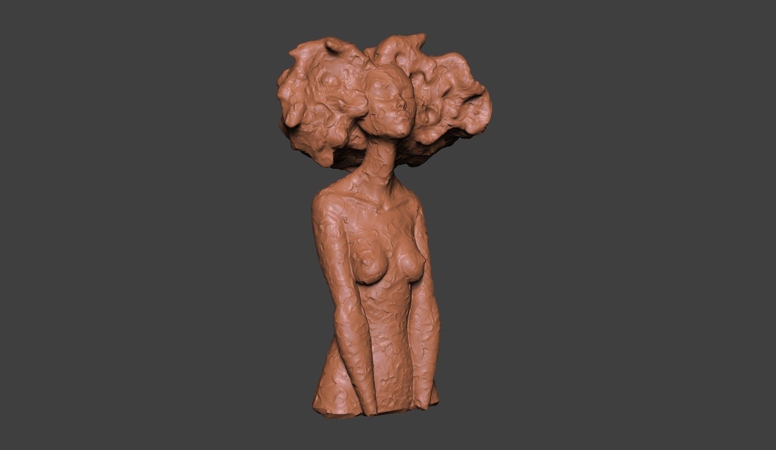 Clay Bust 3D print model_2