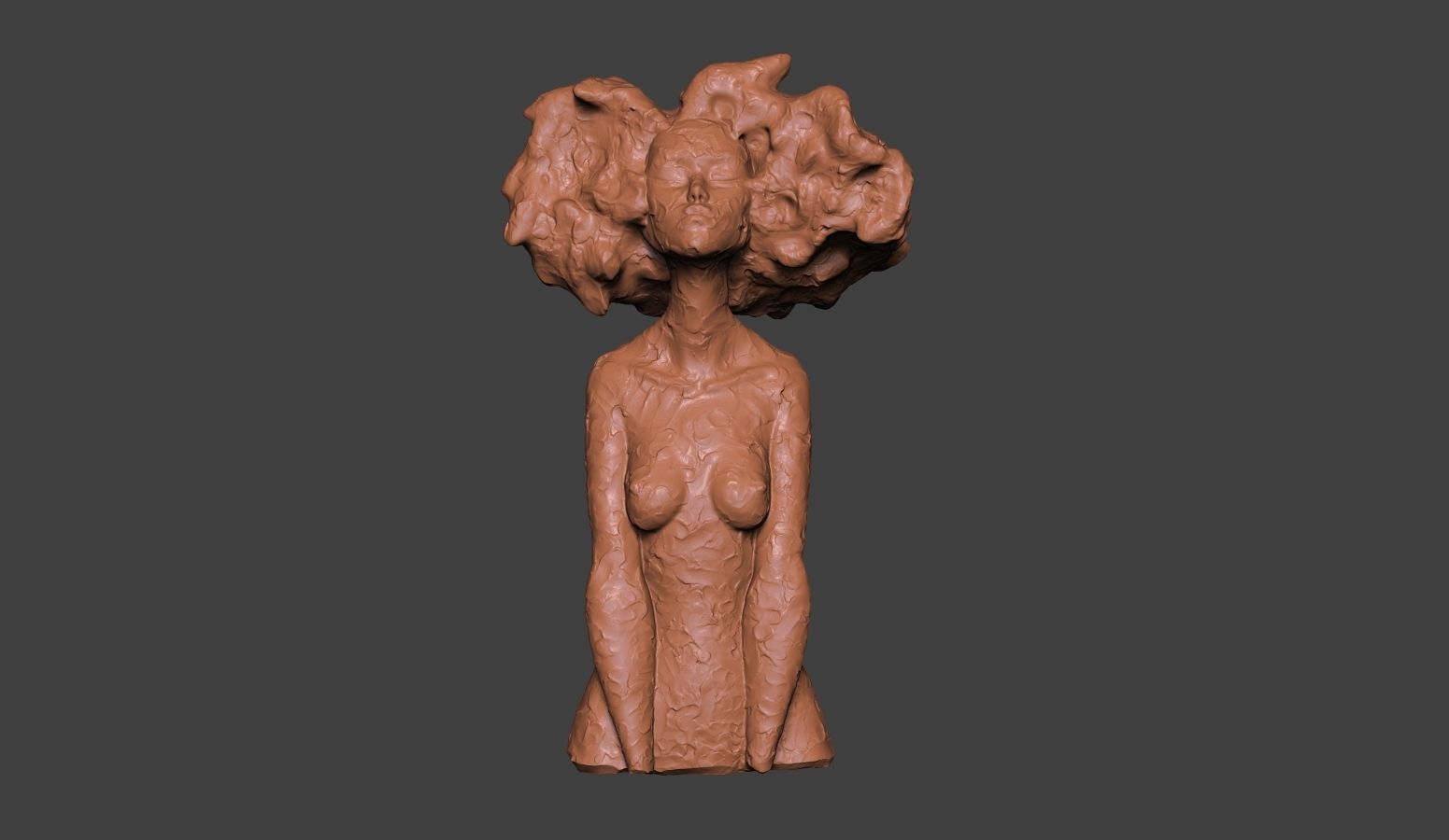 Clay Bust 3D print model_3