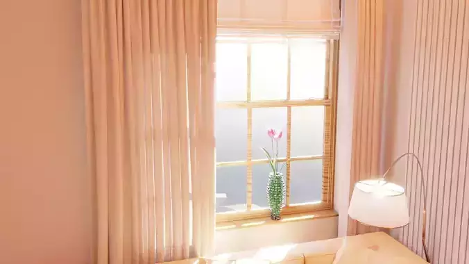 Single Hung Window 3D model