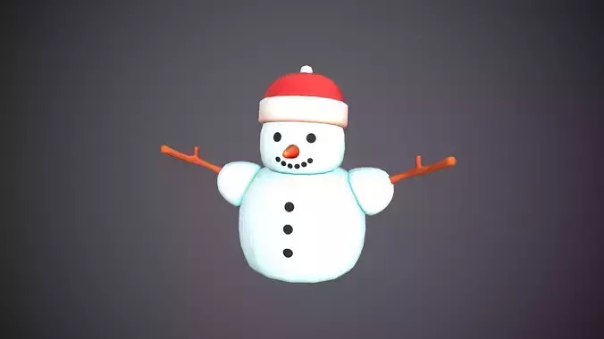 Snowman Stylized Cute