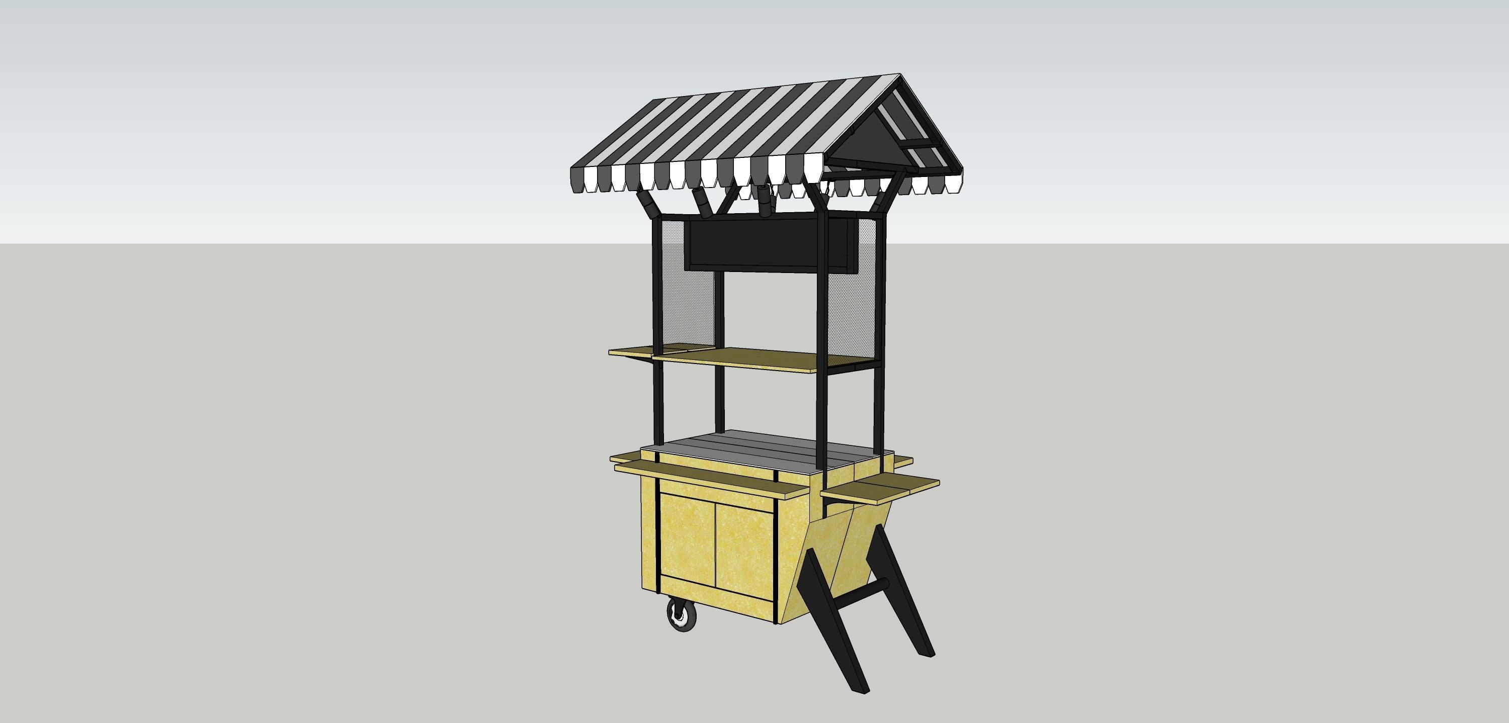 Street Food Cart  3D model_1