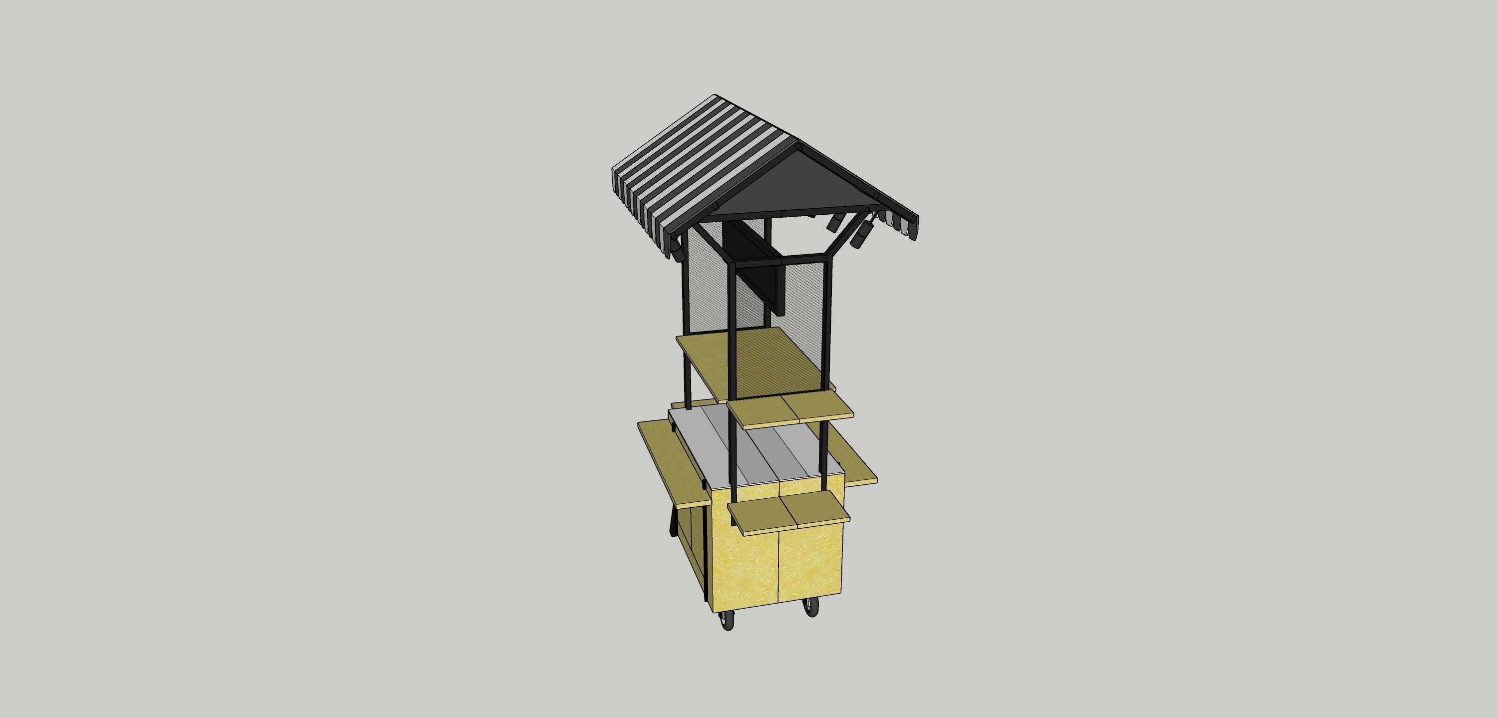 Street Food Cart  3D model_7