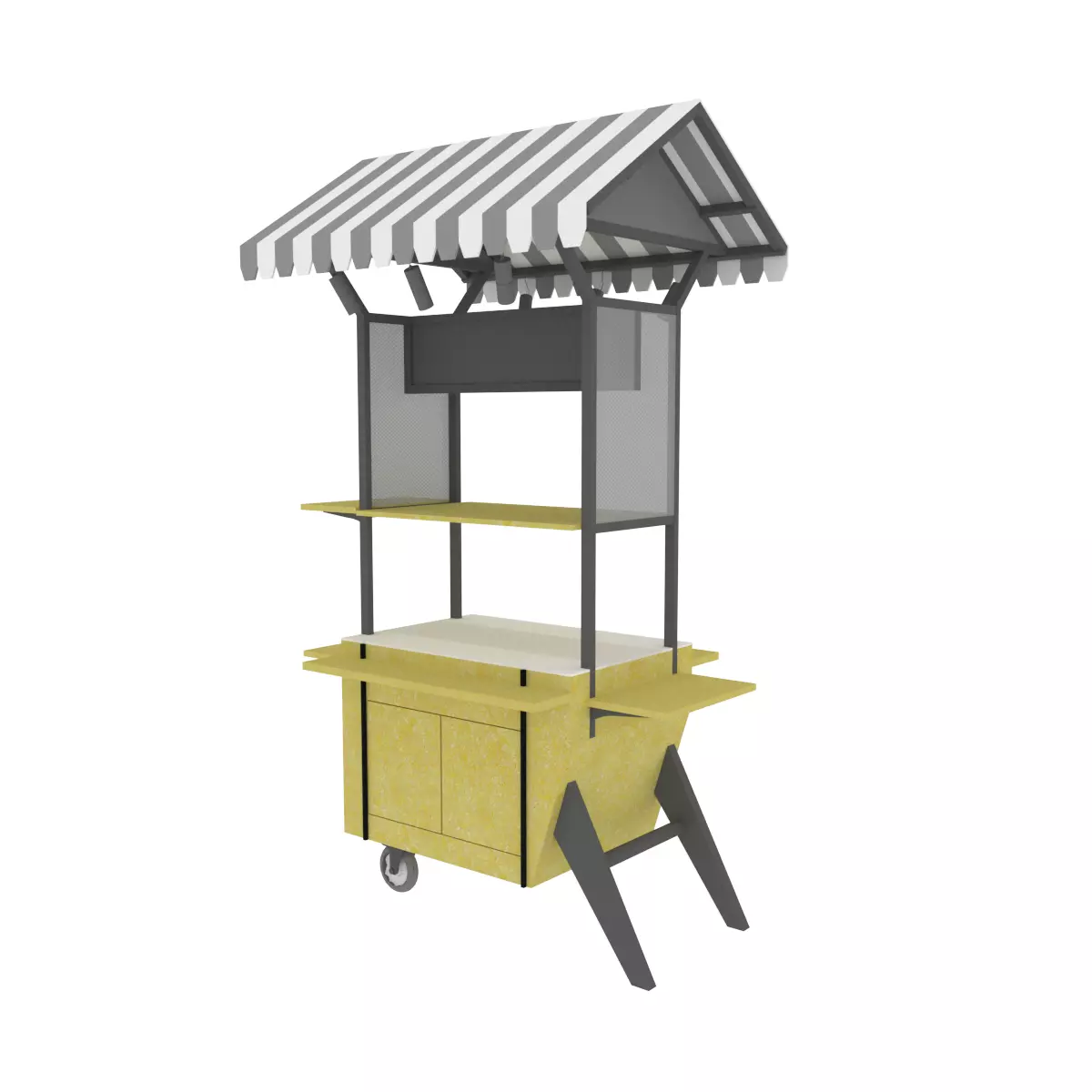 Street Food Cart  3D model_0