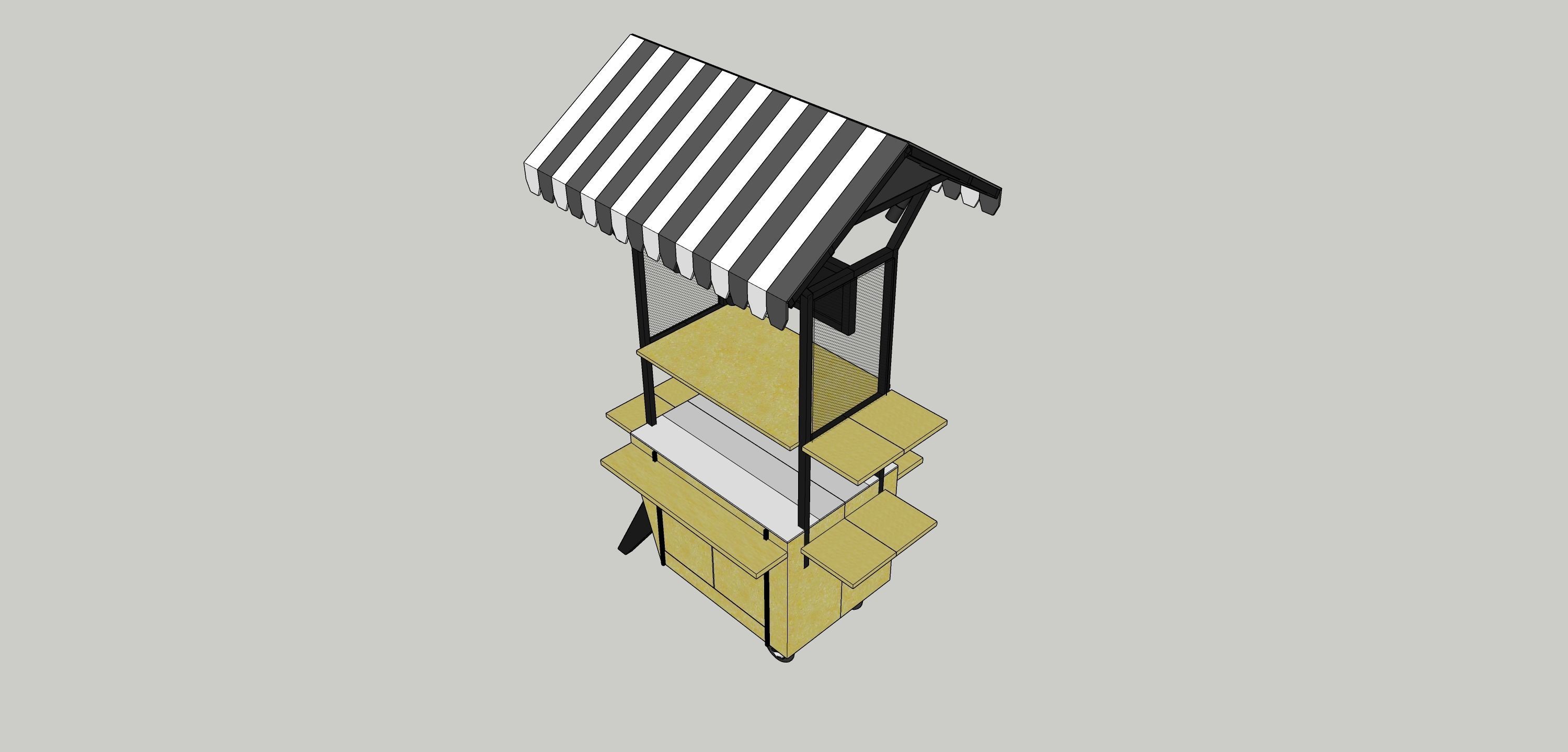 Street Food Cart  3D model_5