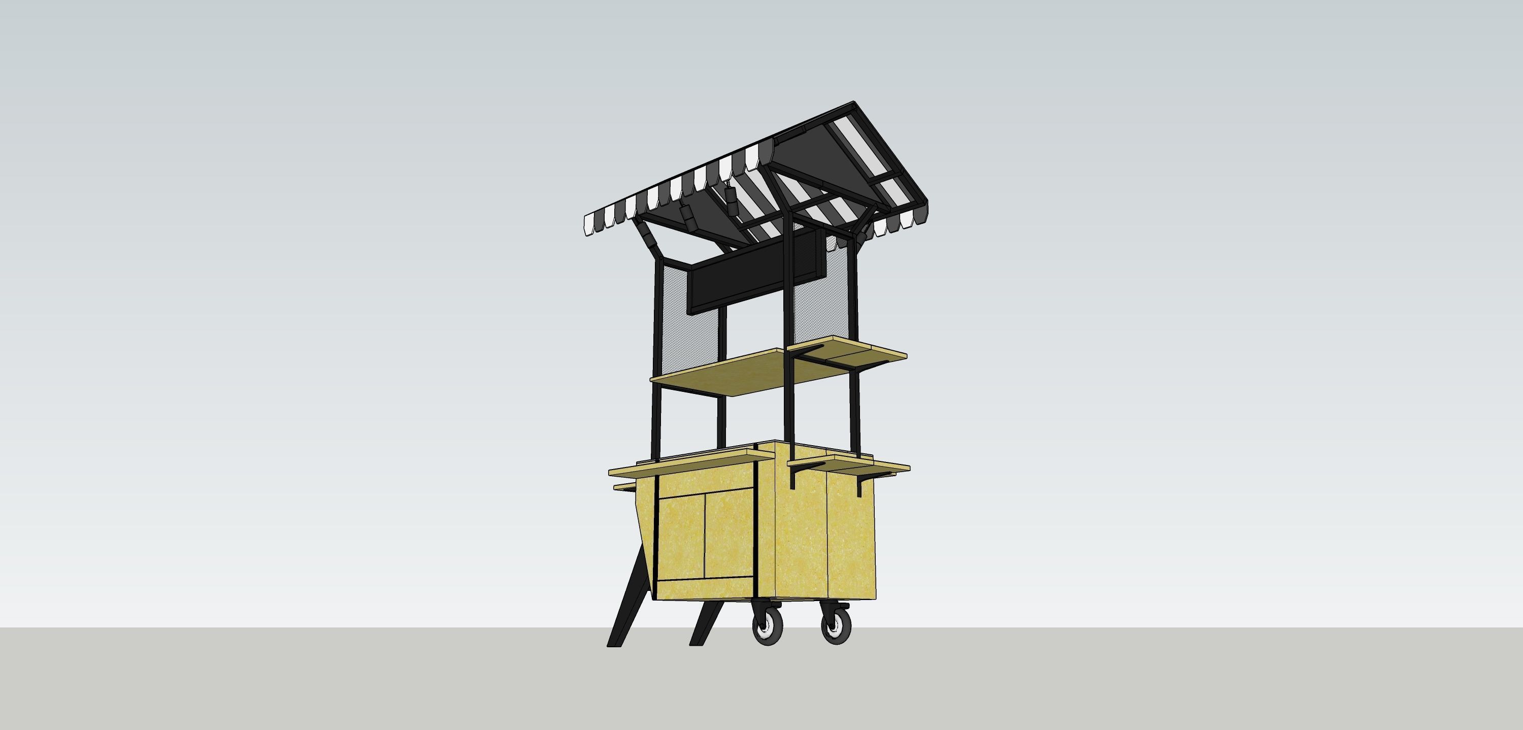 Street Food Cart  3D model_6