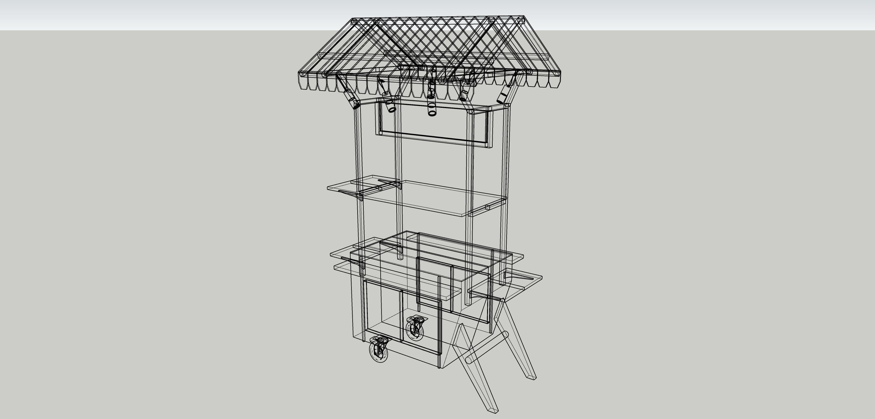 Street Food Cart  3D model_10