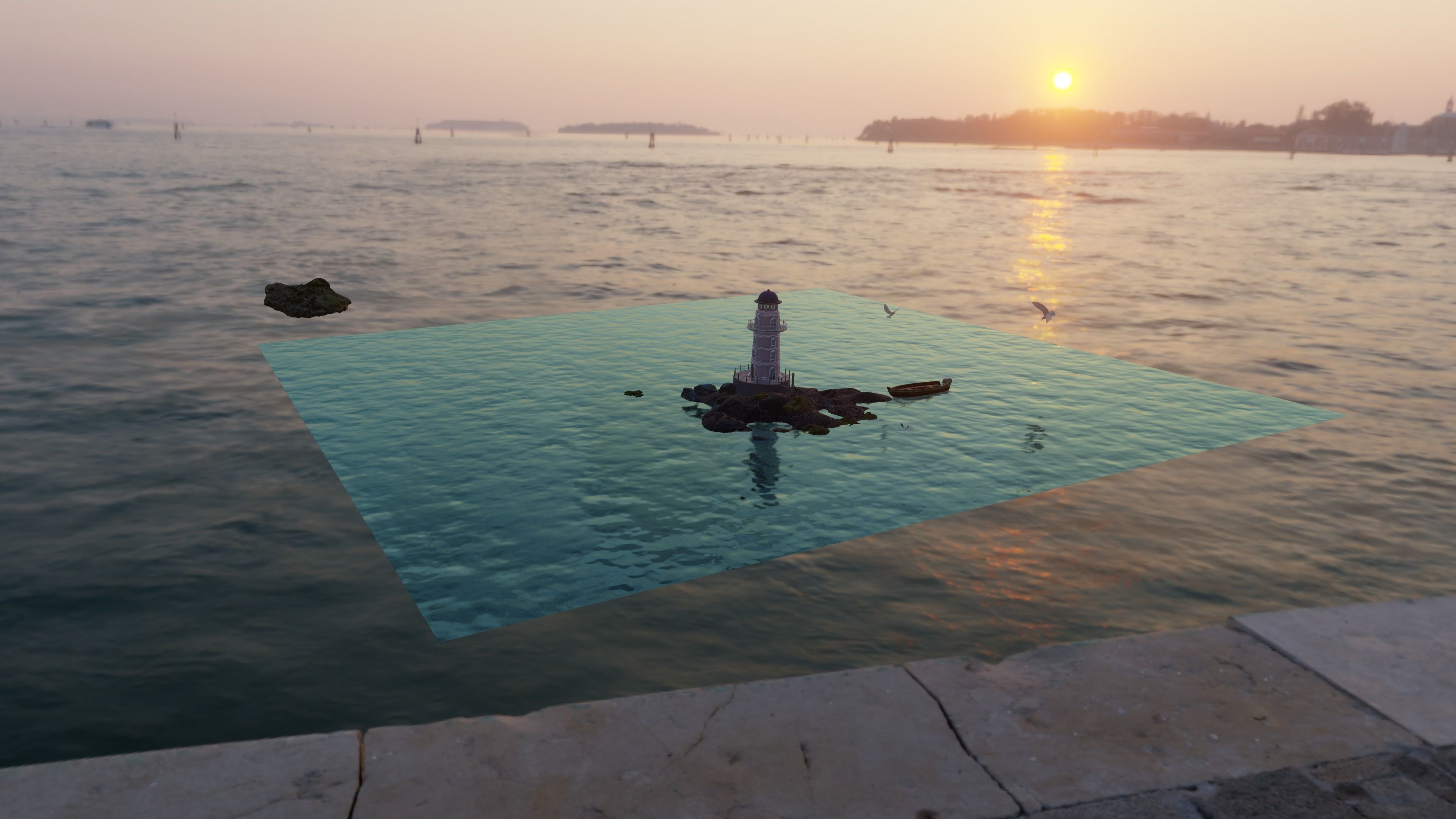 3D Lighthouse Portside Low-poly 3D model_3