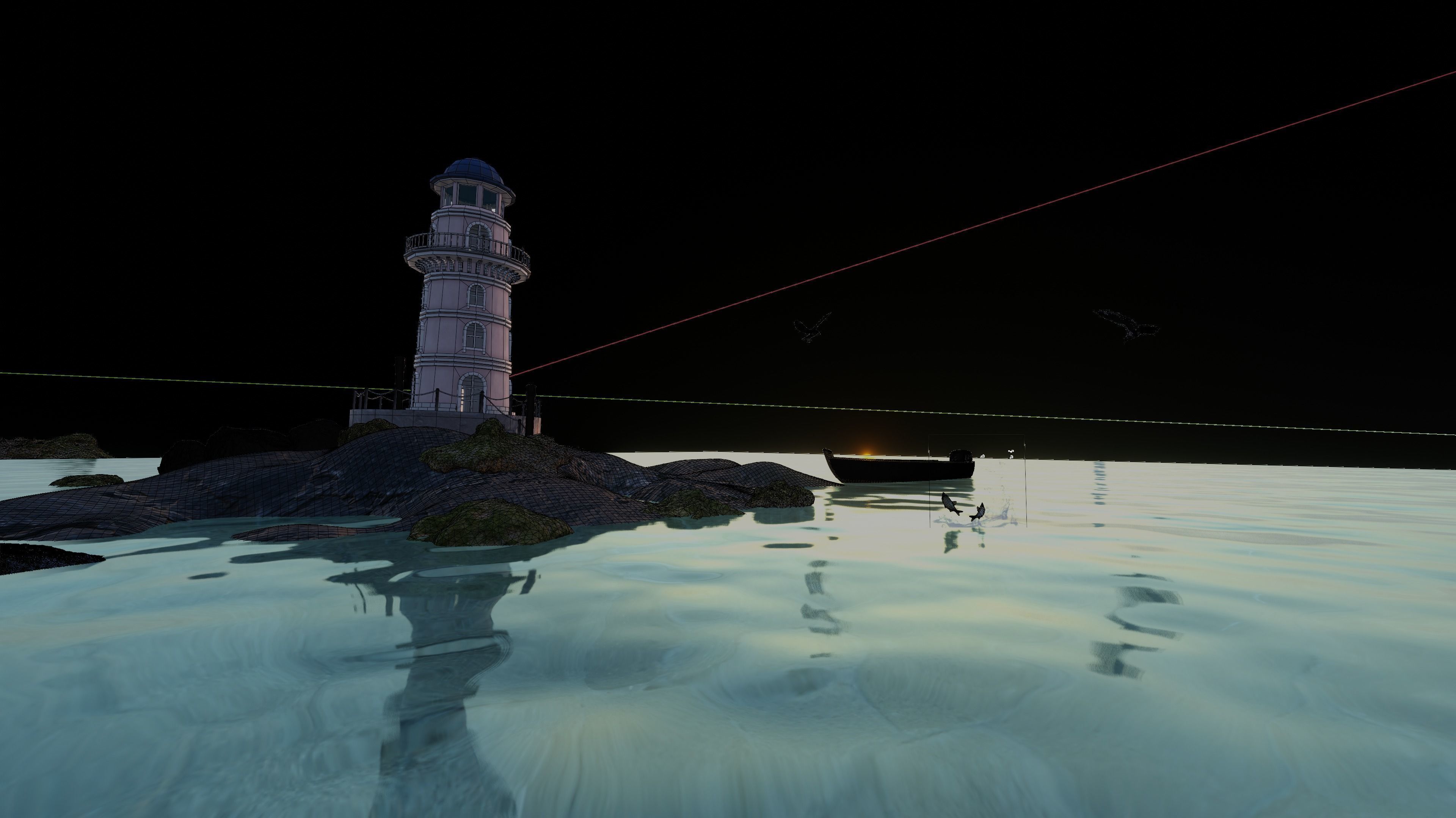 3D Lighthouse Portside Low-poly 3D model_5