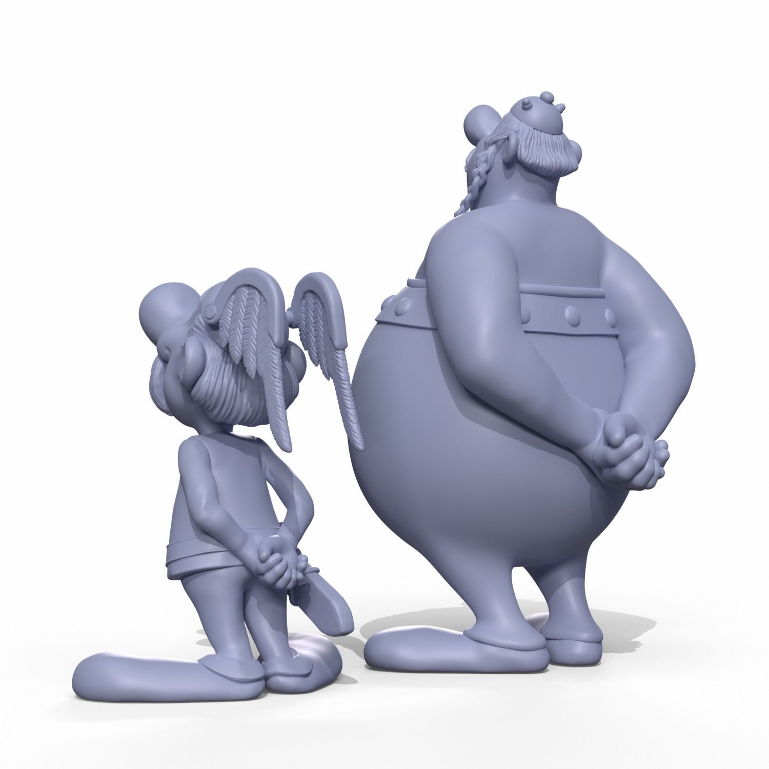 Asterix and Obelix  3D print model_17