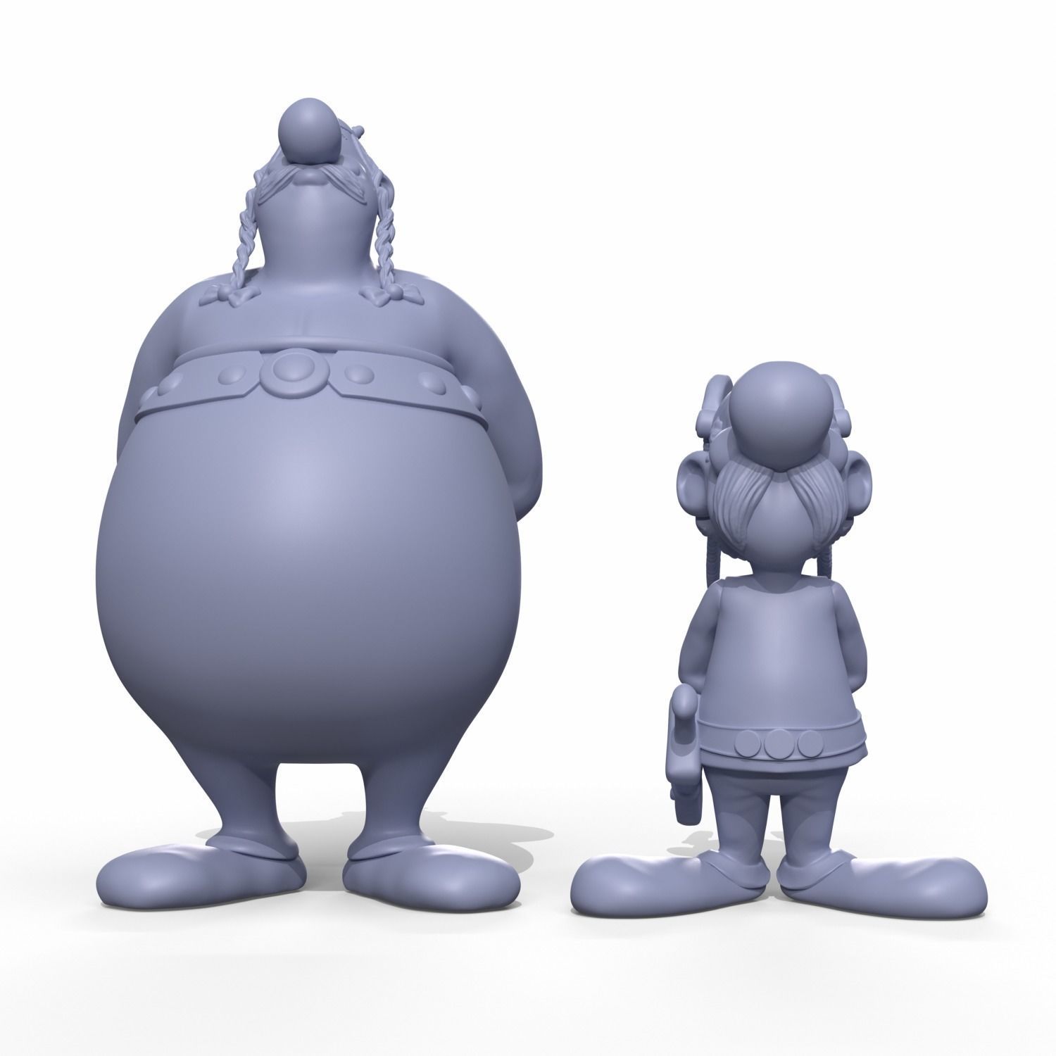 Asterix and Obelix  3D print model_12