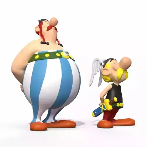 Asterix and Obelix  3D print model