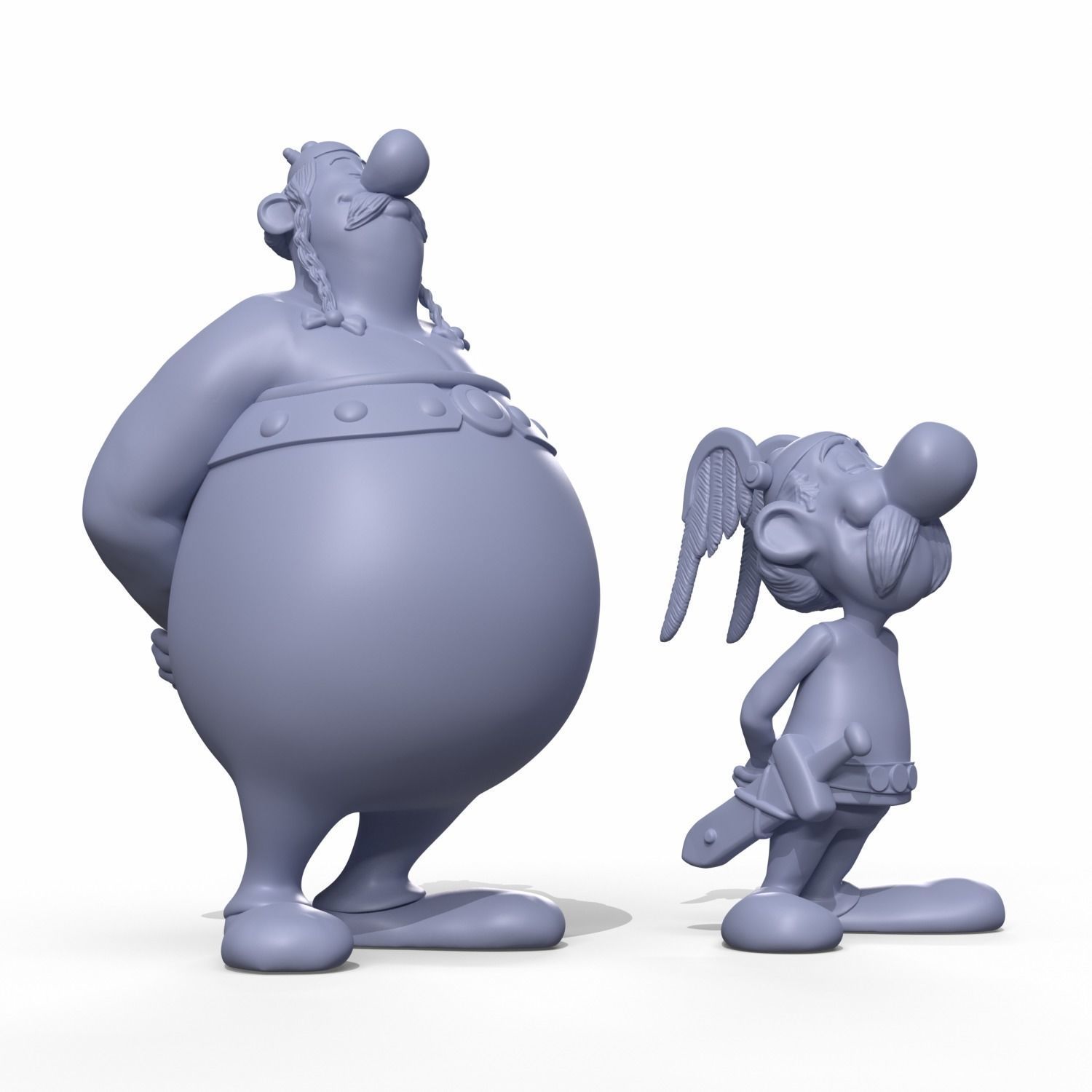 Asterix and Obelix  3D print model_1