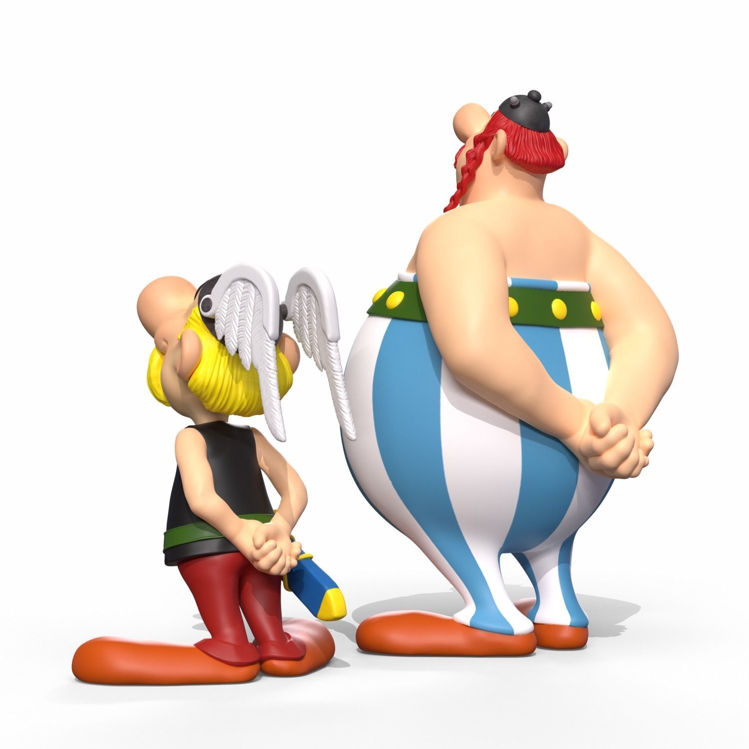 Asterix and Obelix  3D print model_9