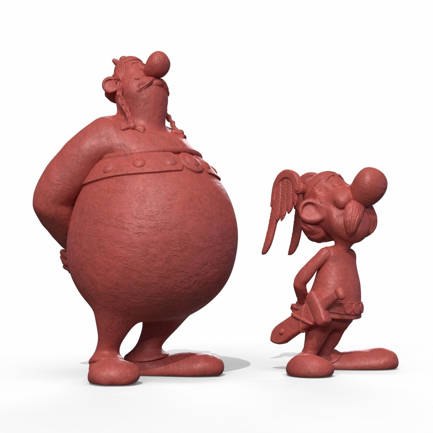 Asterix and Obelix  3D print model_2