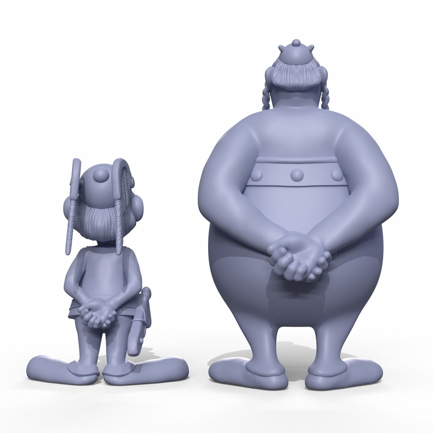 Asterix and Obelix  3D print model_16
