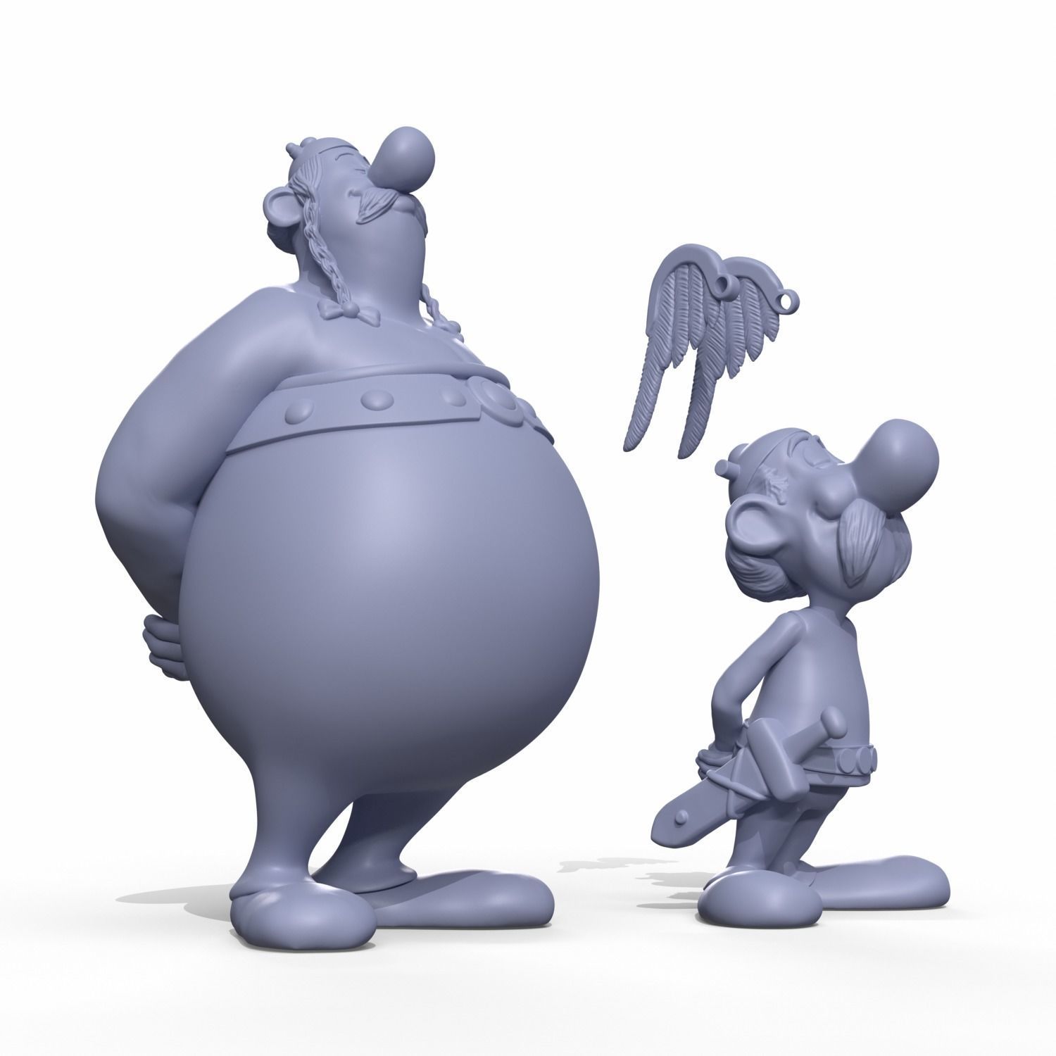 Asterix and Obelix  3D print model_3