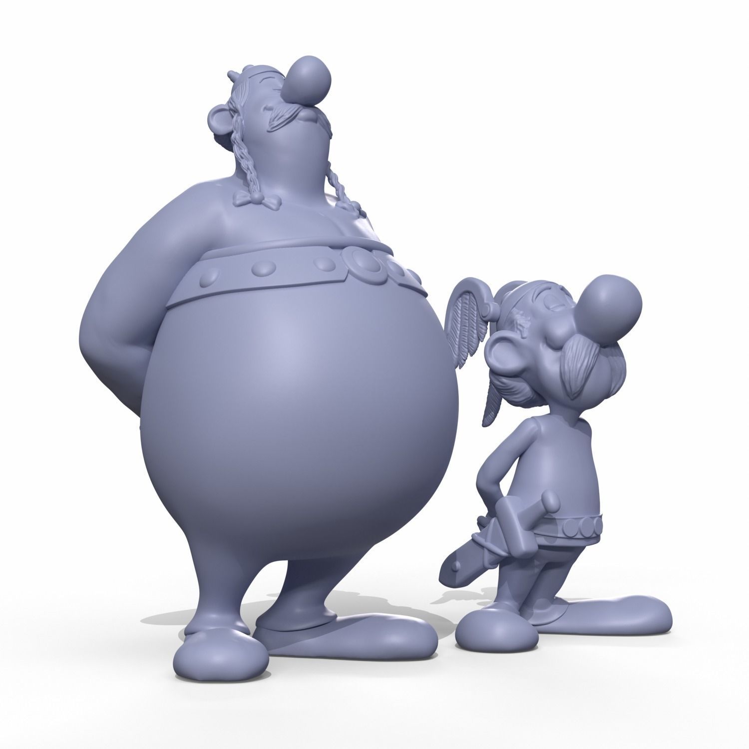 Asterix and Obelix  3D print model_13
