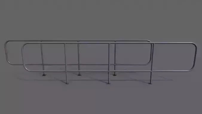 PBR Pedestrian Guard Rail Purple V5