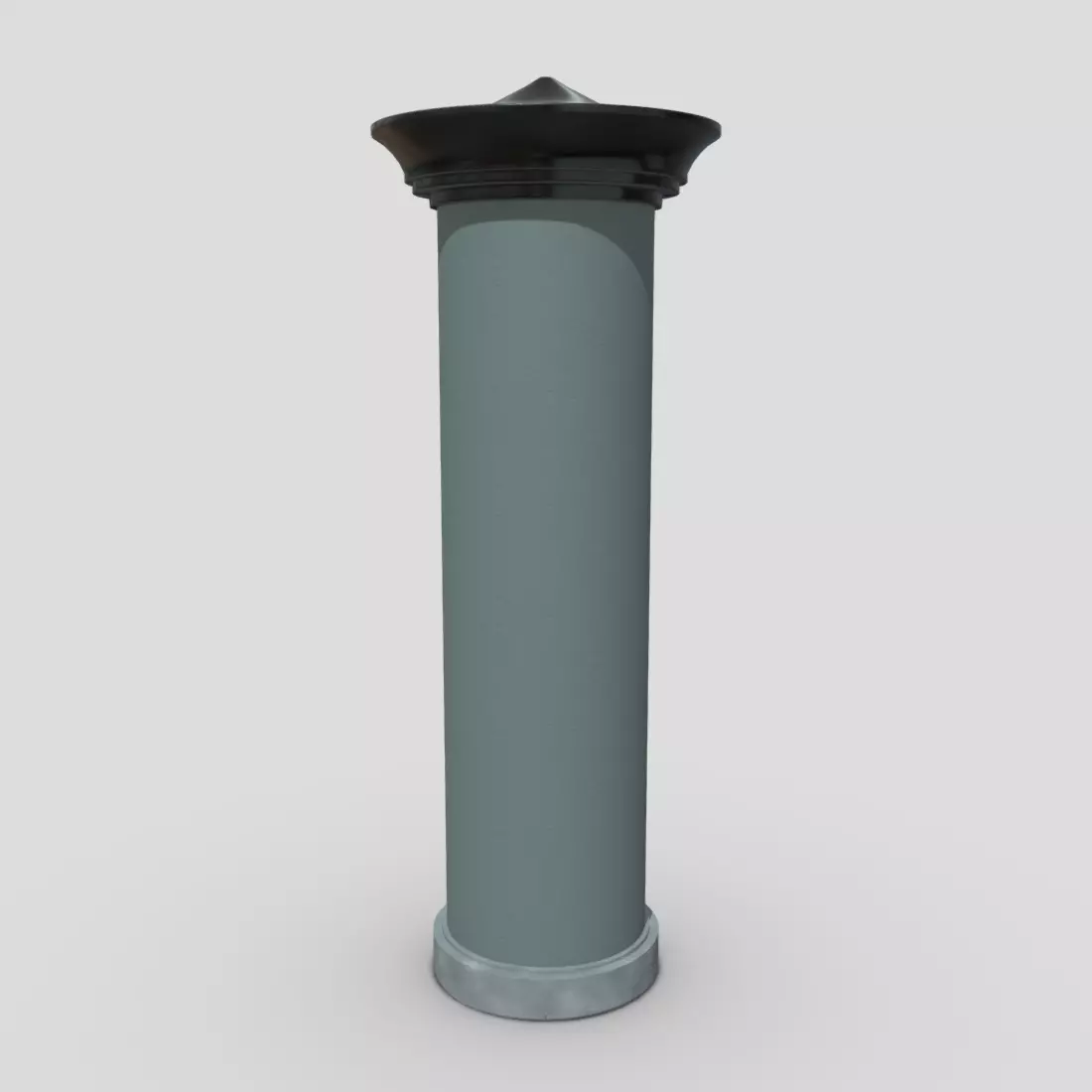 Advertising Column 3 Low-poly 3D model_0