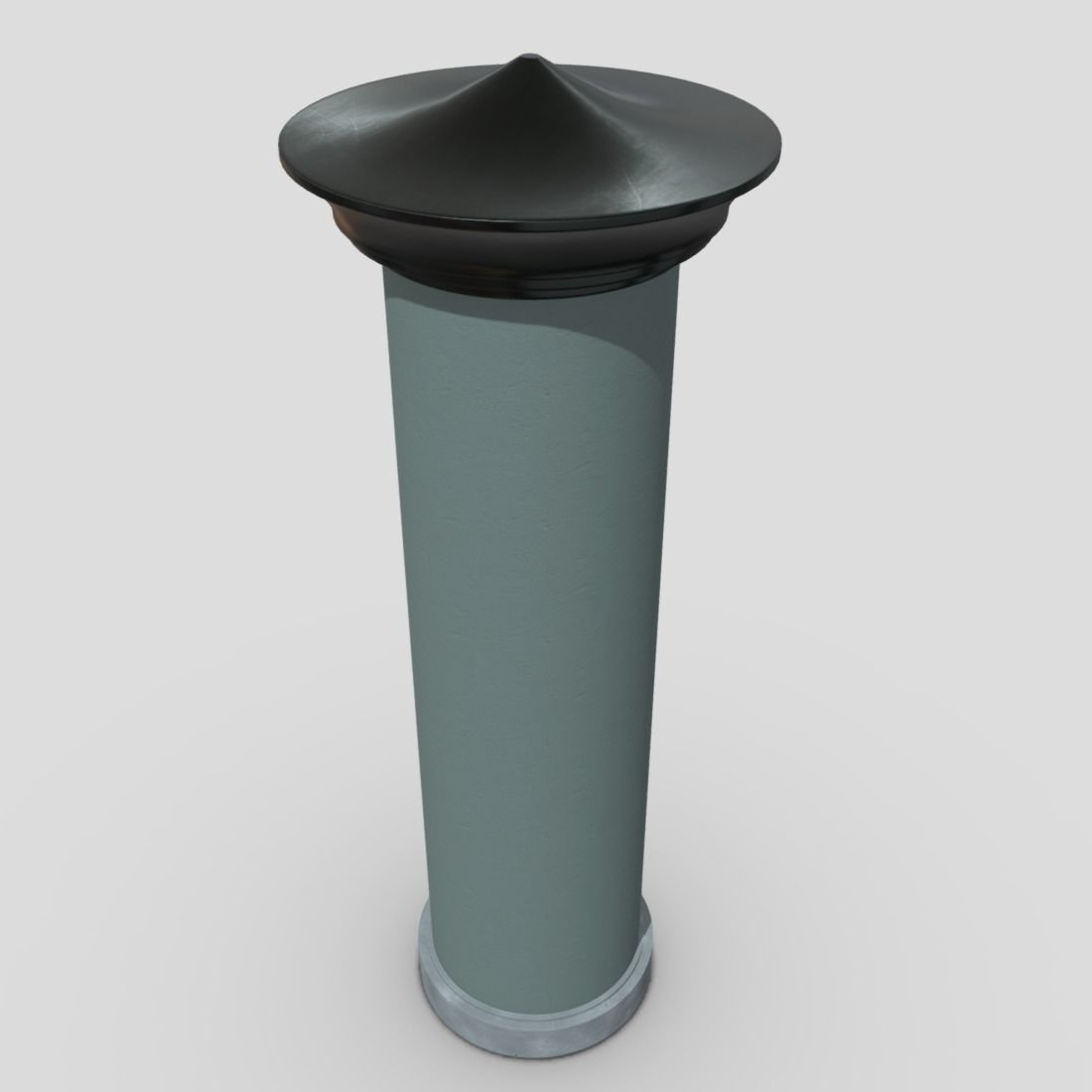 Advertising Column 3 Low-poly 3D model_5