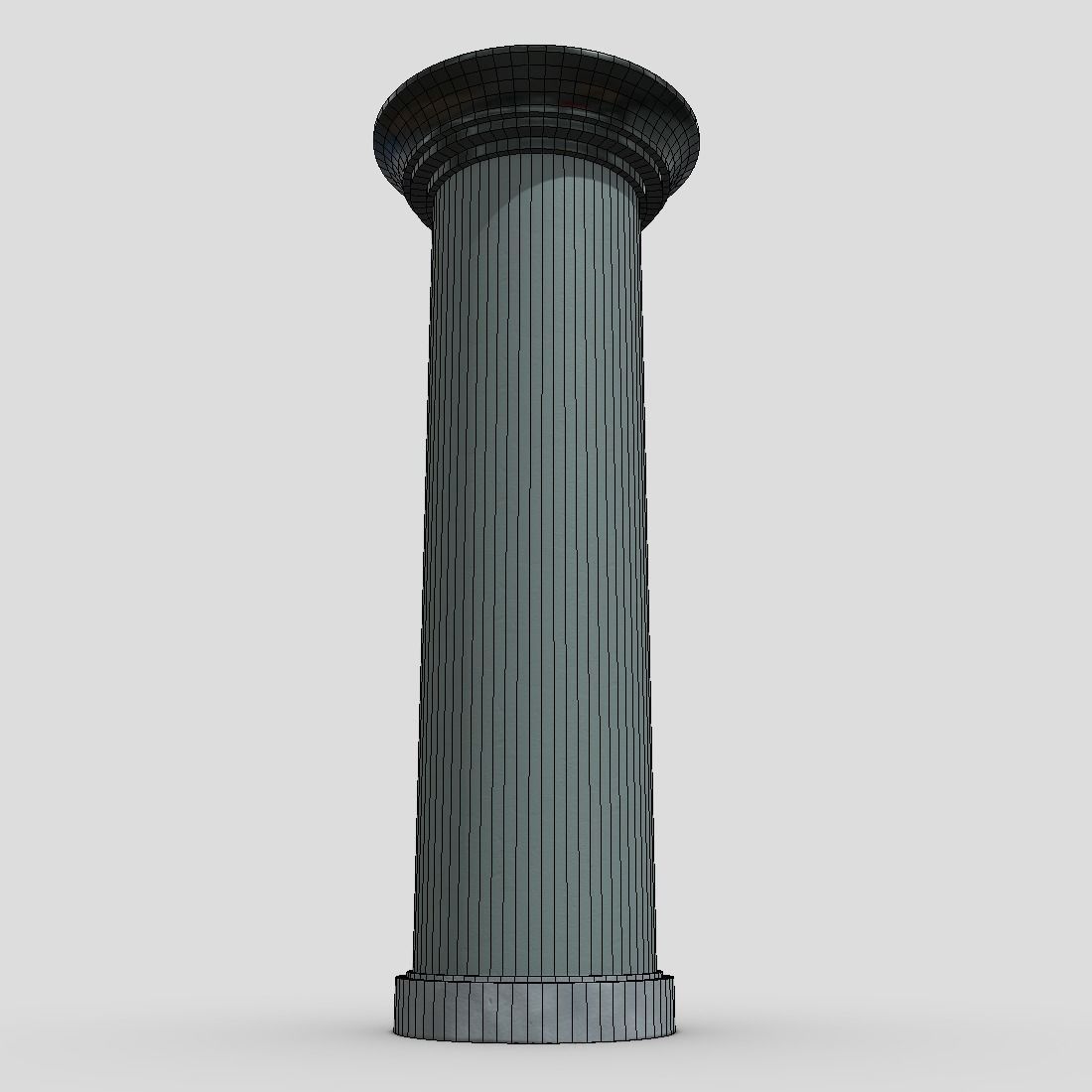 Advertising Column 3 Low-poly 3D model_12