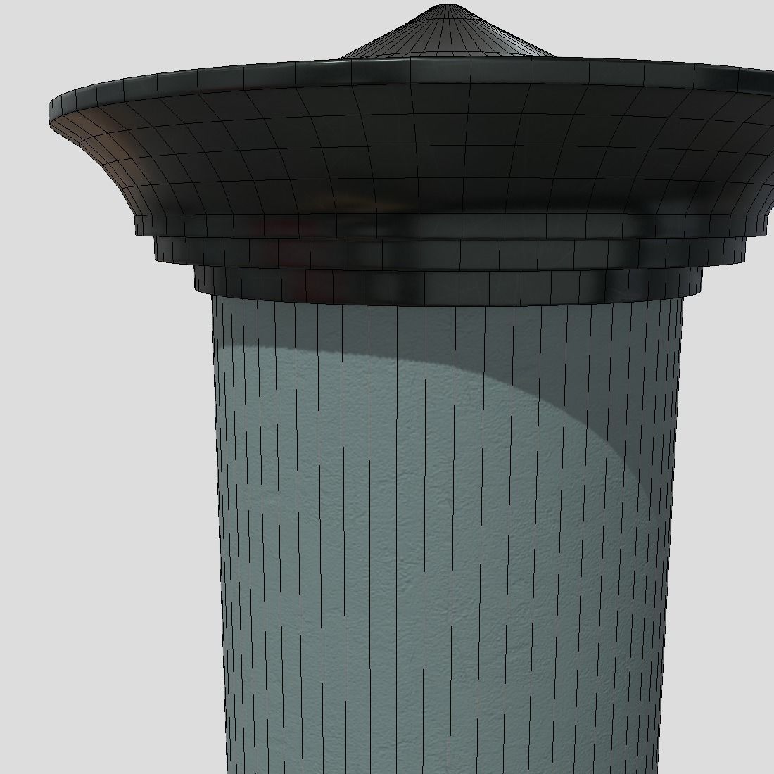 Advertising Column 3 Low-poly 3D model_4