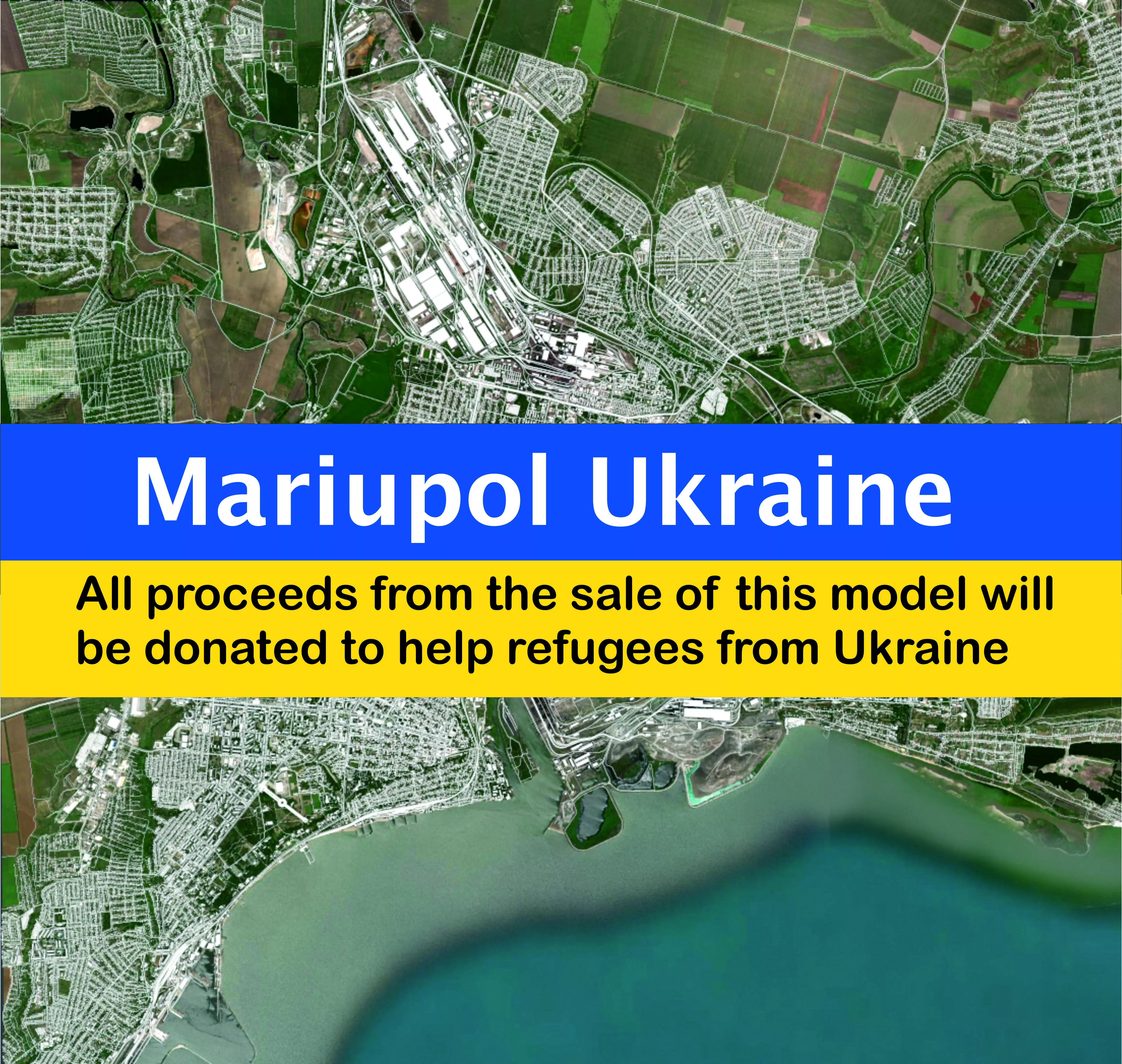 Cityscape Mariupol Ukraine 3D model