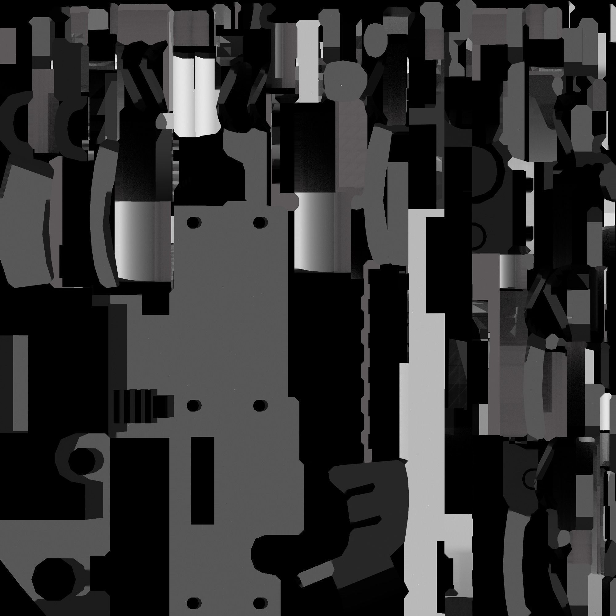 Warhammer 40k Bolter  Low-poly 3D model_4