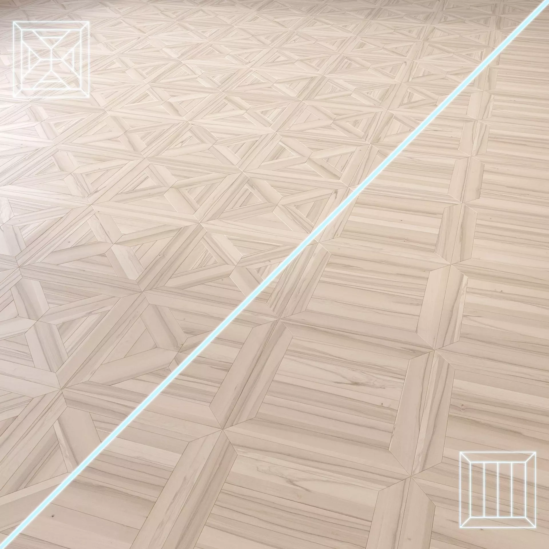 Parquet - Laminate - Wooden floor Low-poly 3D model_0