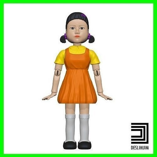 Doll Round 6 Squid Game Netflix Funko Pop 3D print model