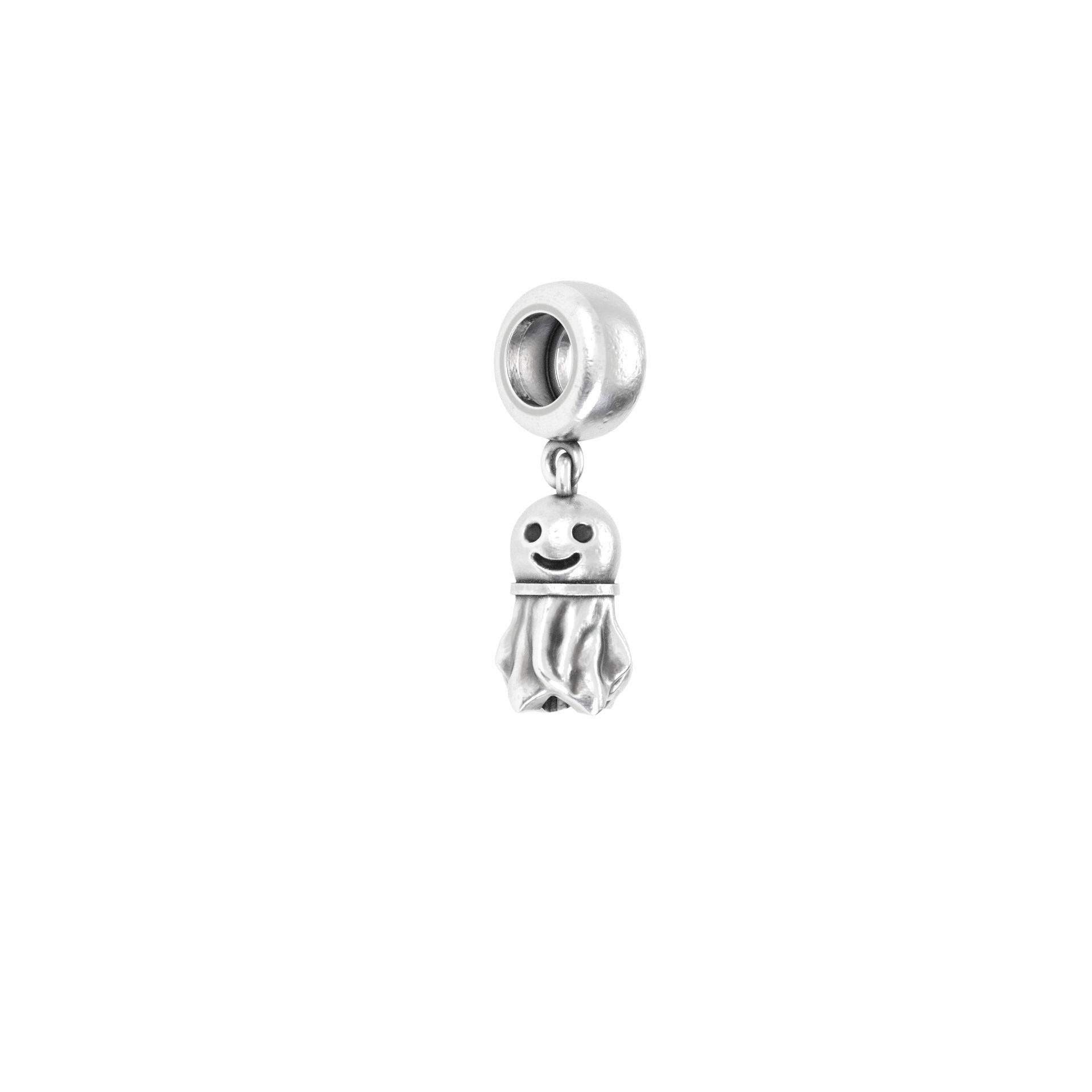 little ghost Charm 3D print model_5