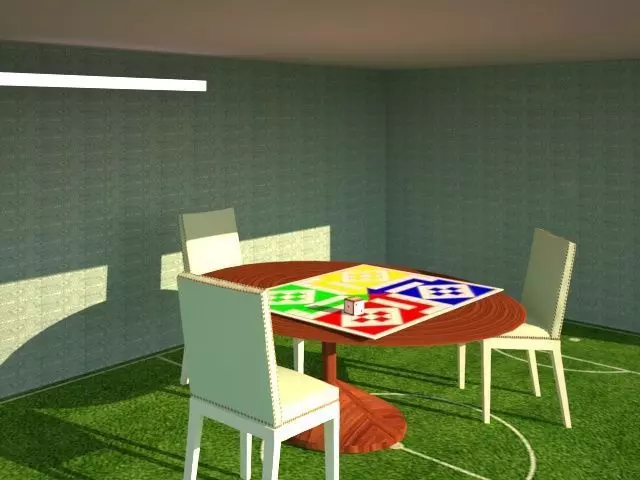 ludo game-interior ready-lowpoly board Free low-poly 3D model