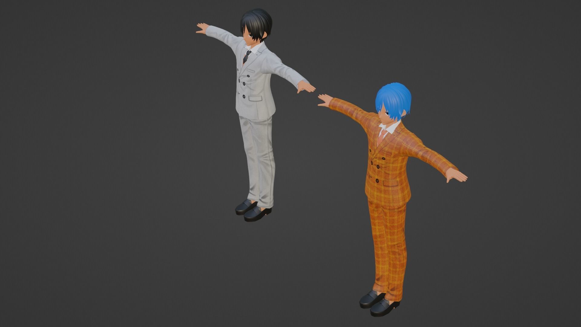 Jungkoo - RM - BTS Low-poly 3D model_2