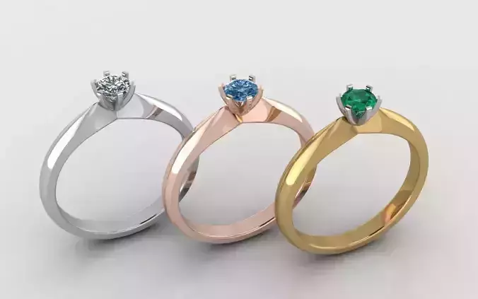 single solitaire ring