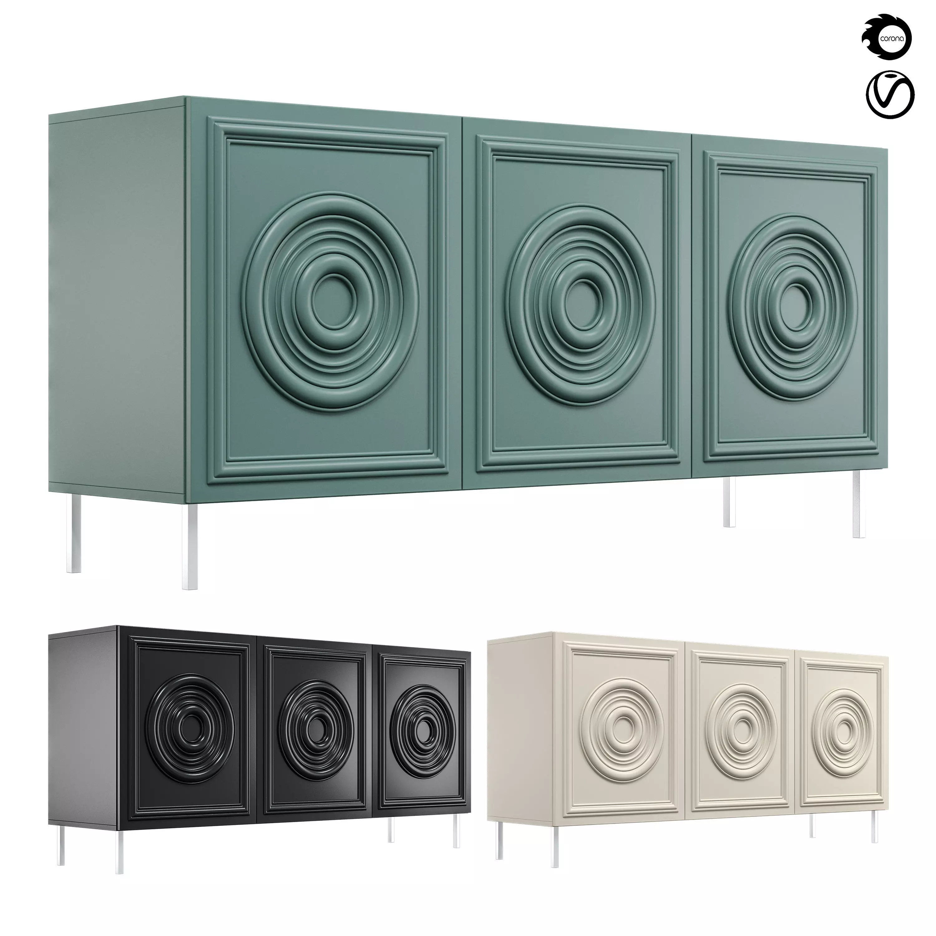 Curbstone TSR1-01 3D model_0