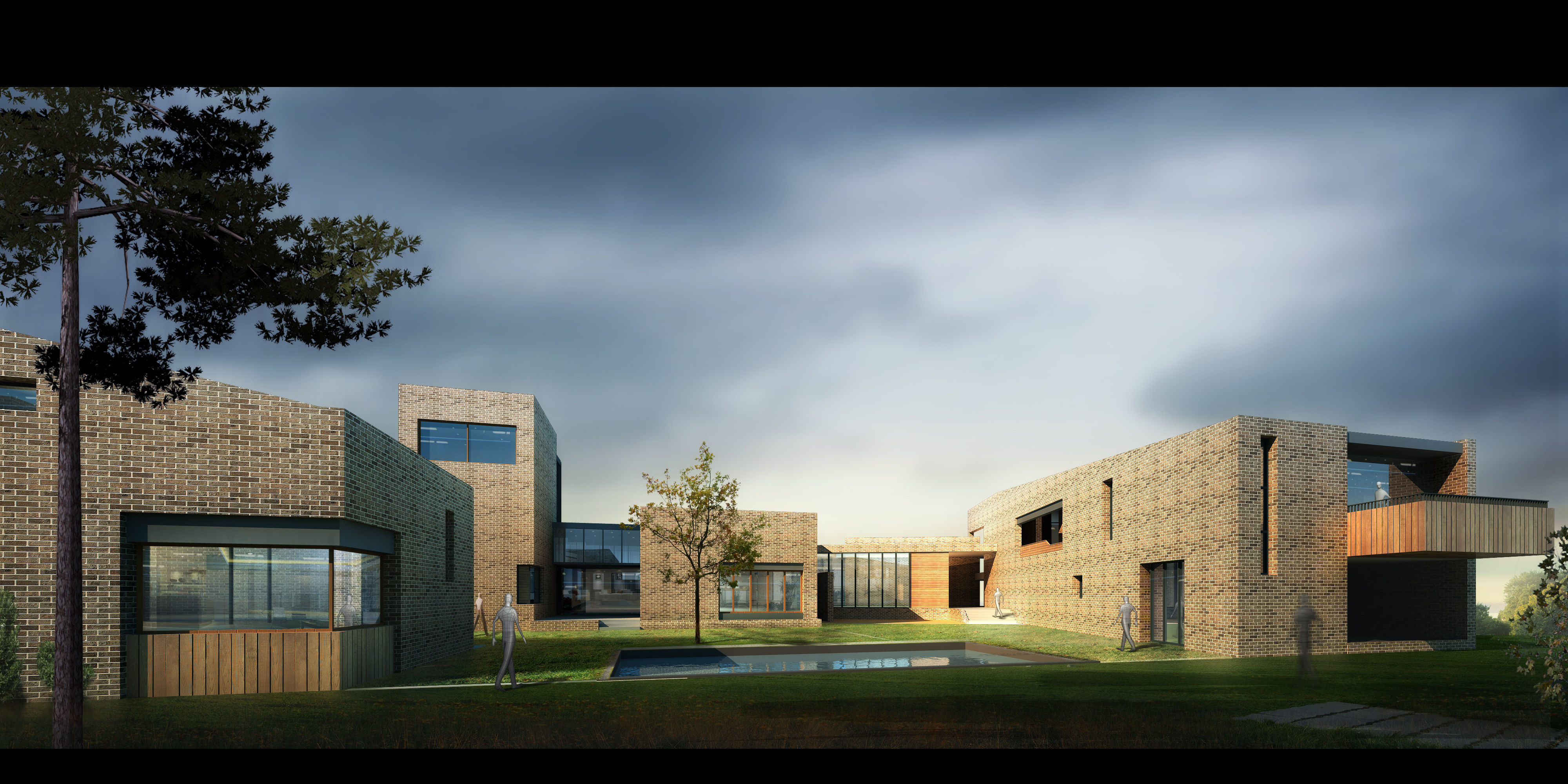 House Architecture 3d model restaurant bookcafe cafe 3D model_1