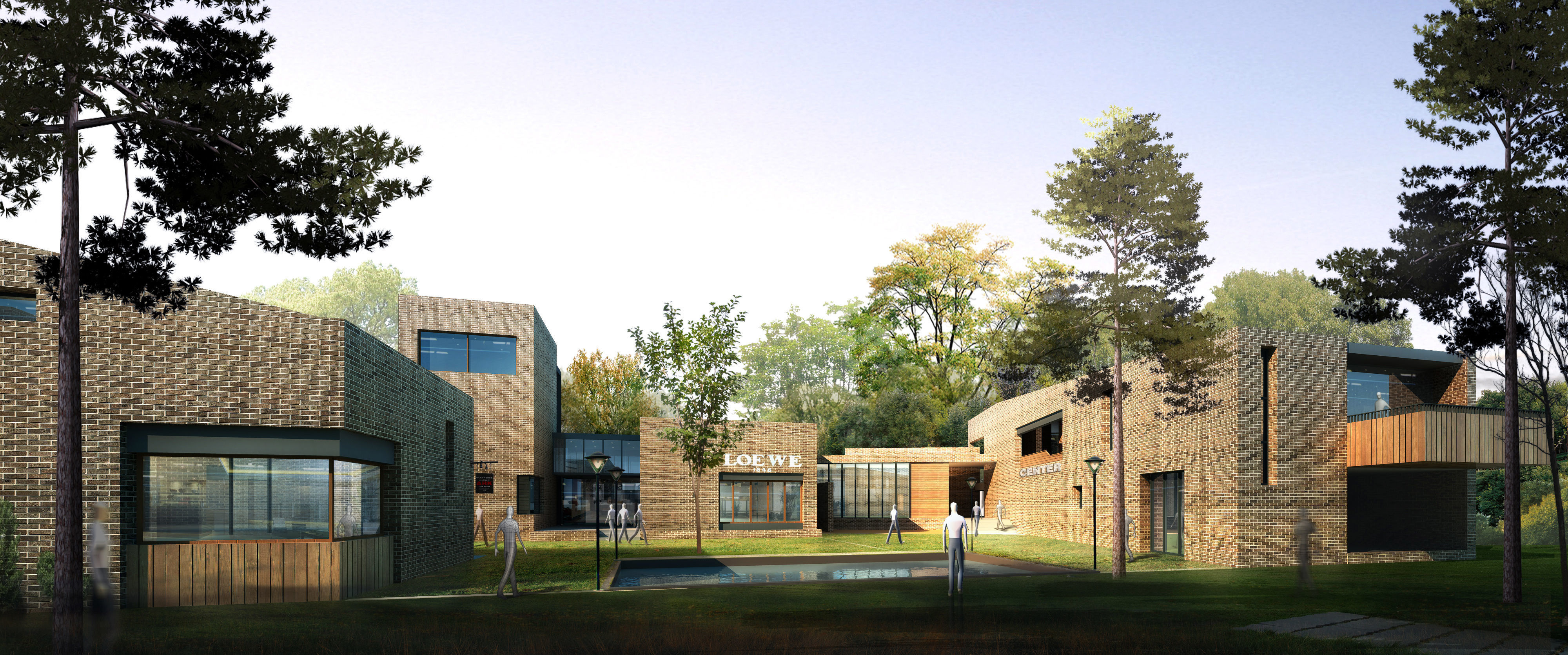 House Architecture 3d model restaurant bookcafe cafe 3D model_3