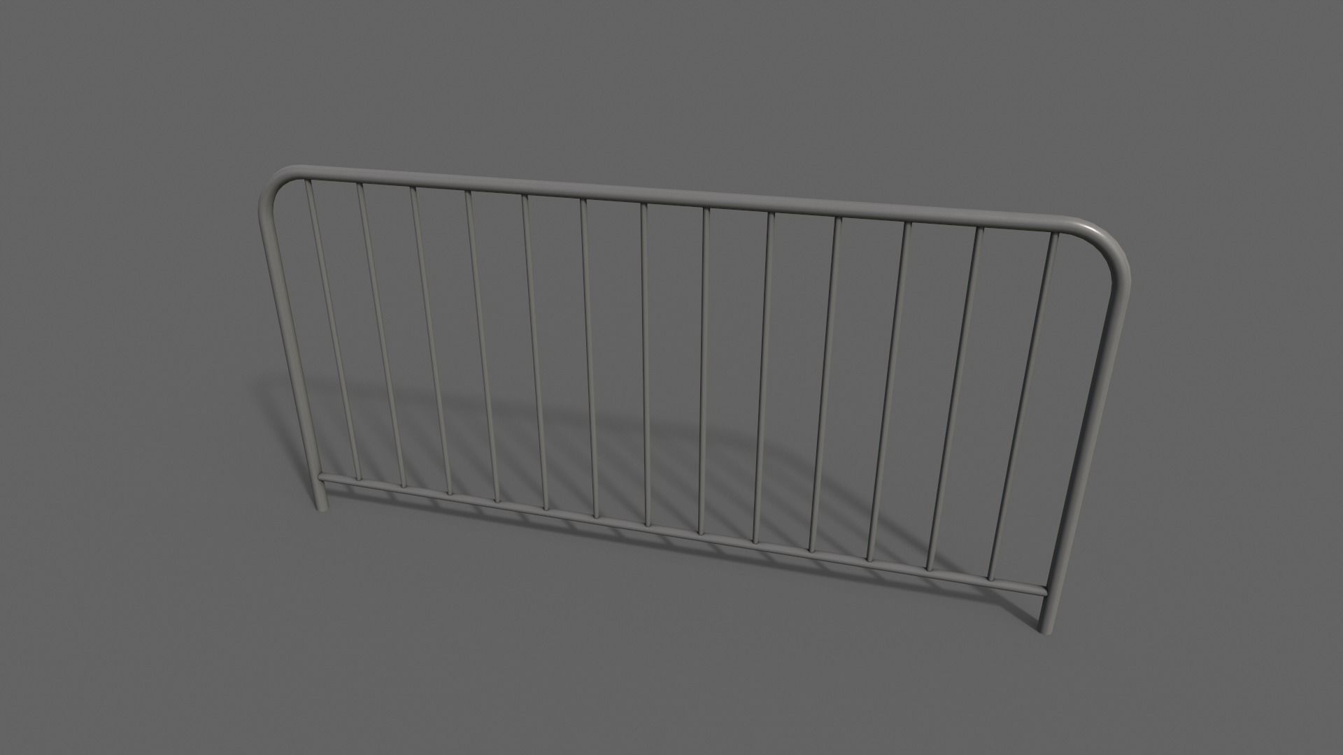 PBR Pedestrian Guard Rail V1-Clean-Rusty Low-poly 3D model_18