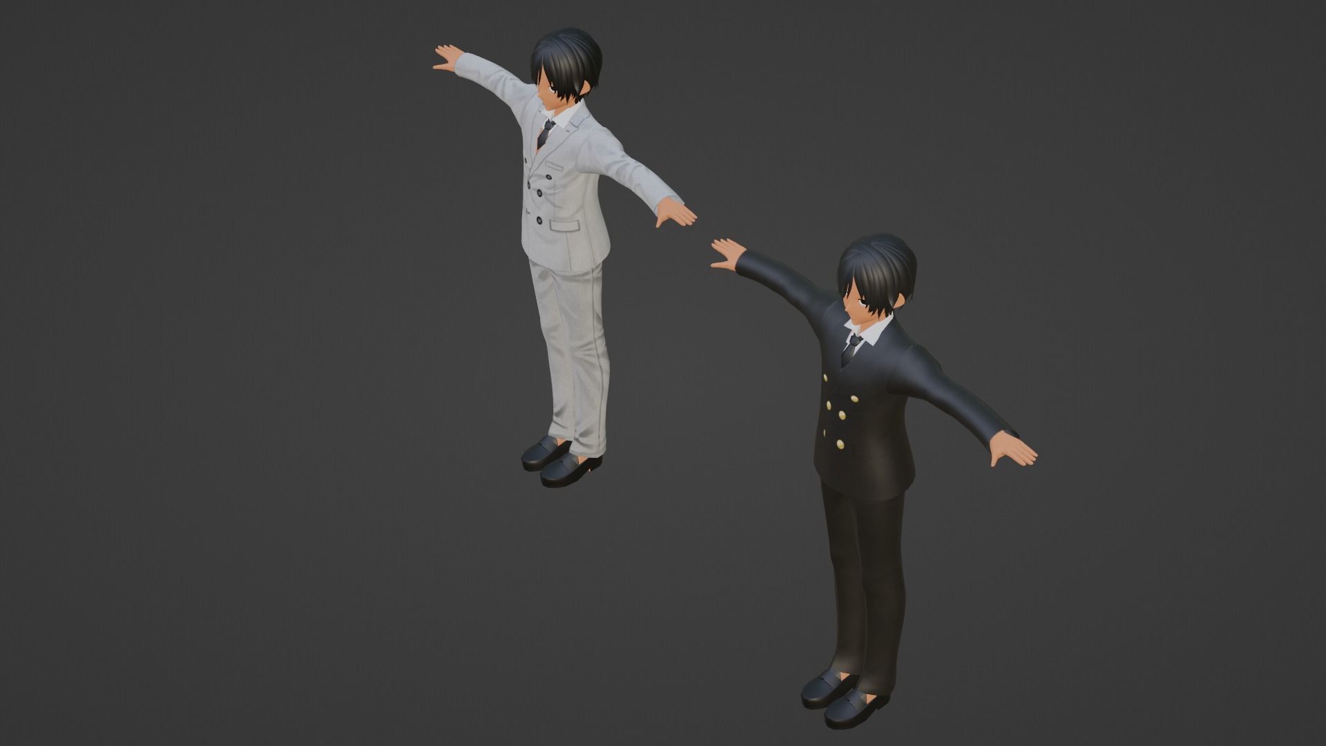 Jungkook - Suga - BTS Low-poly 3D model_2