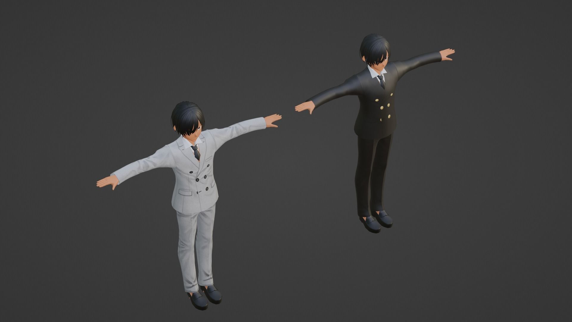 Jungkook - Suga - BTS Low-poly 3D model_1