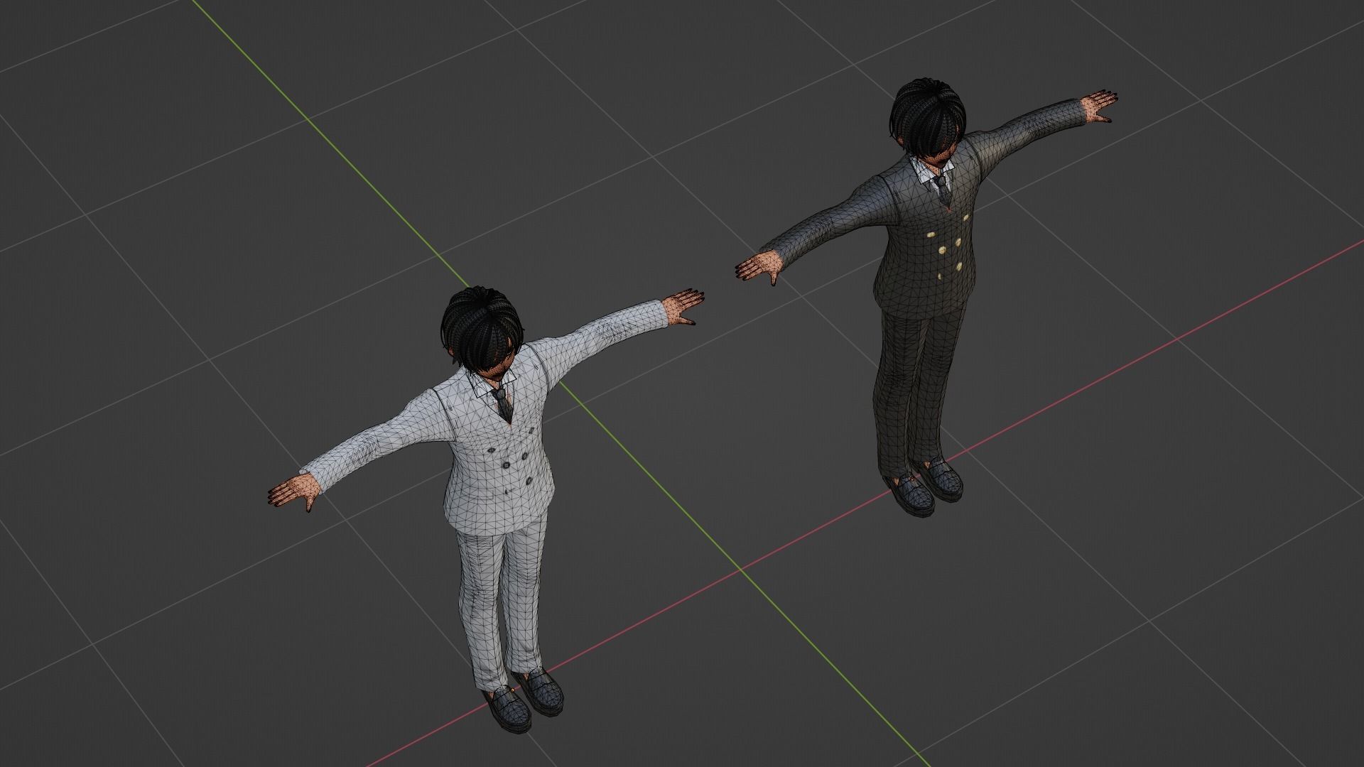 Jungkook - Suga - BTS Low-poly 3D model_6