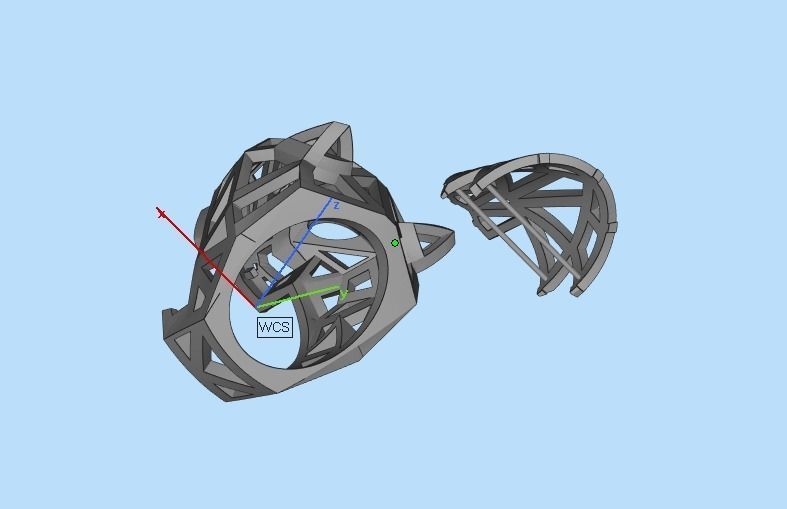 jewelry ring with stones 3D print model_39