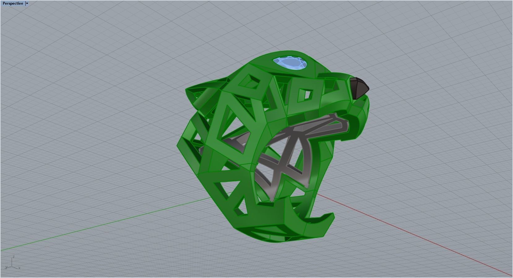 jewelry ring with stones 3D print model_23