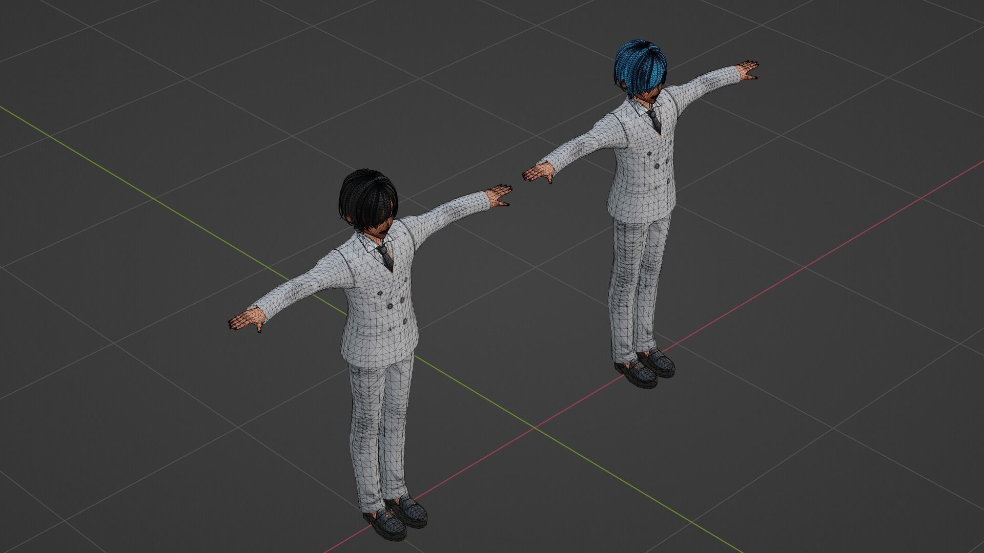 Jungkook - V - BTS Low-poly 3D model_6