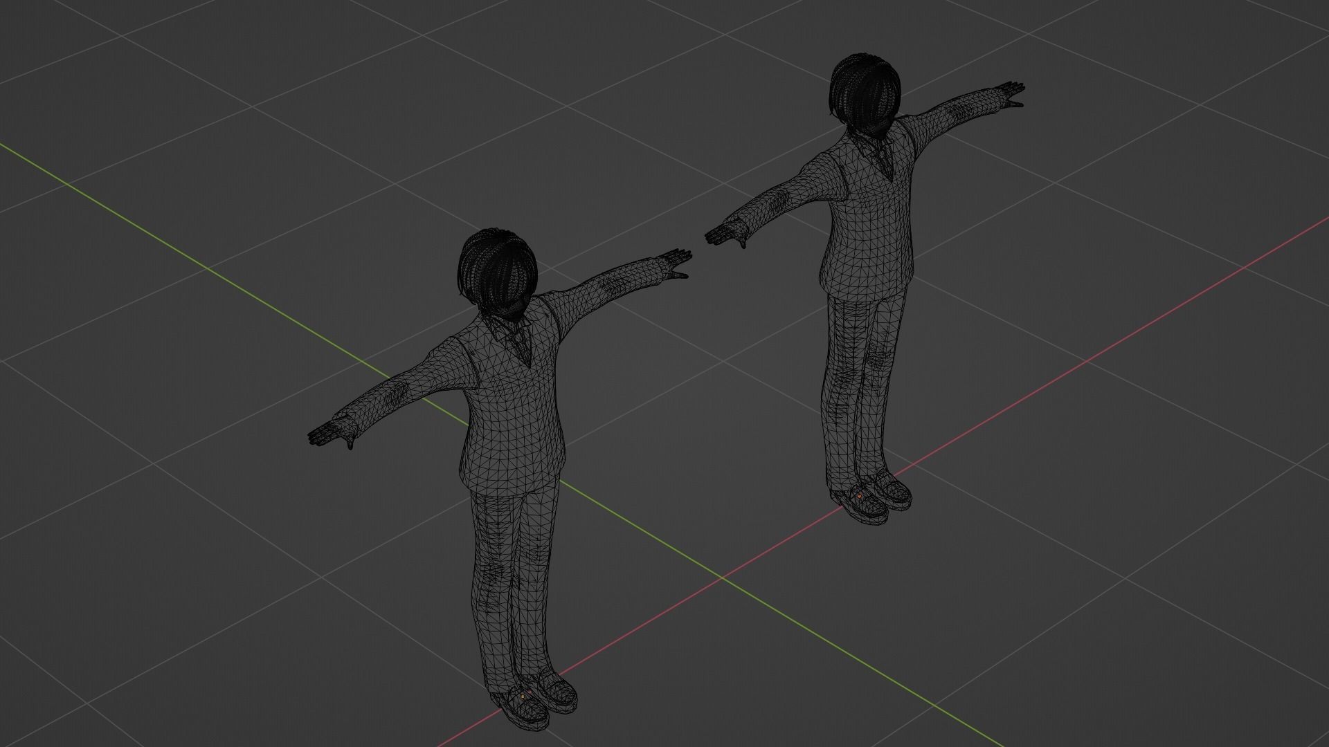 Jungkook - V - BTS Low-poly 3D model_9