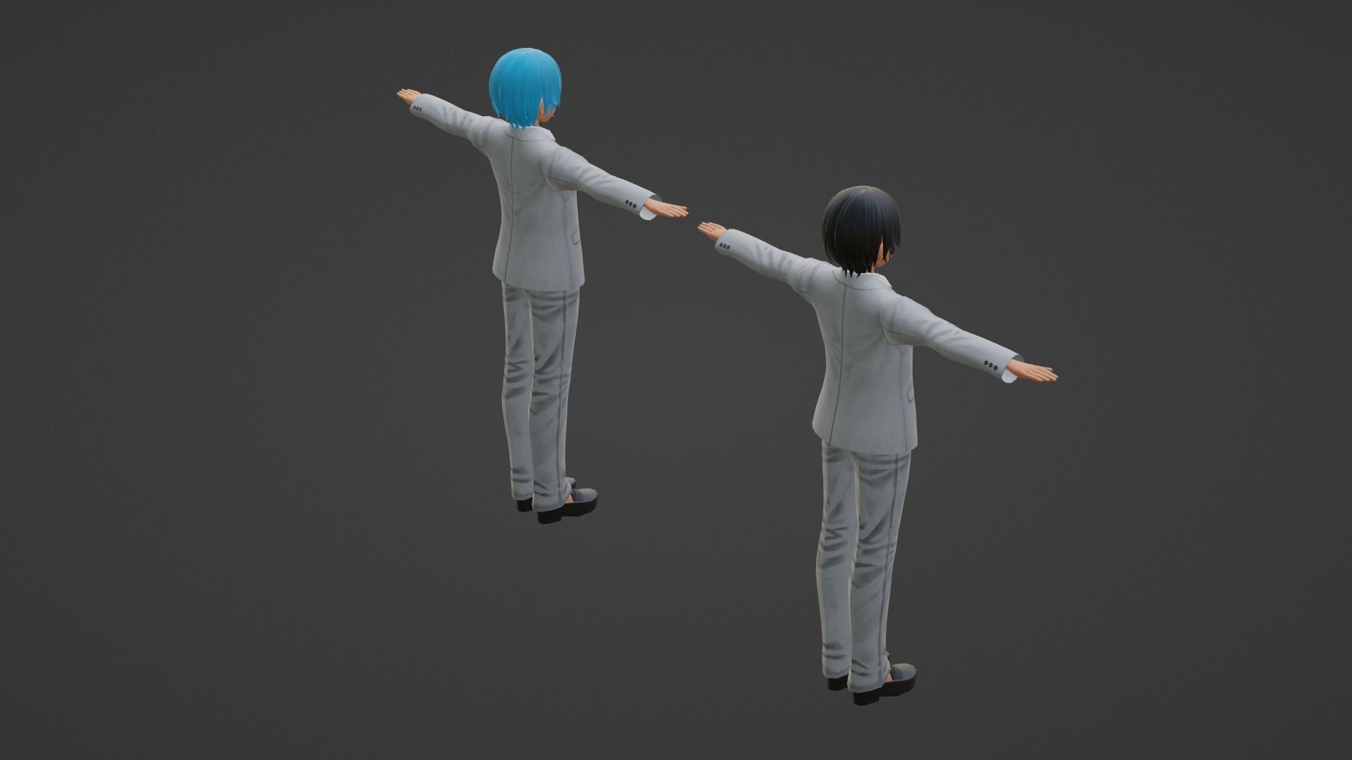 Jungkook - V - BTS Low-poly 3D model_5