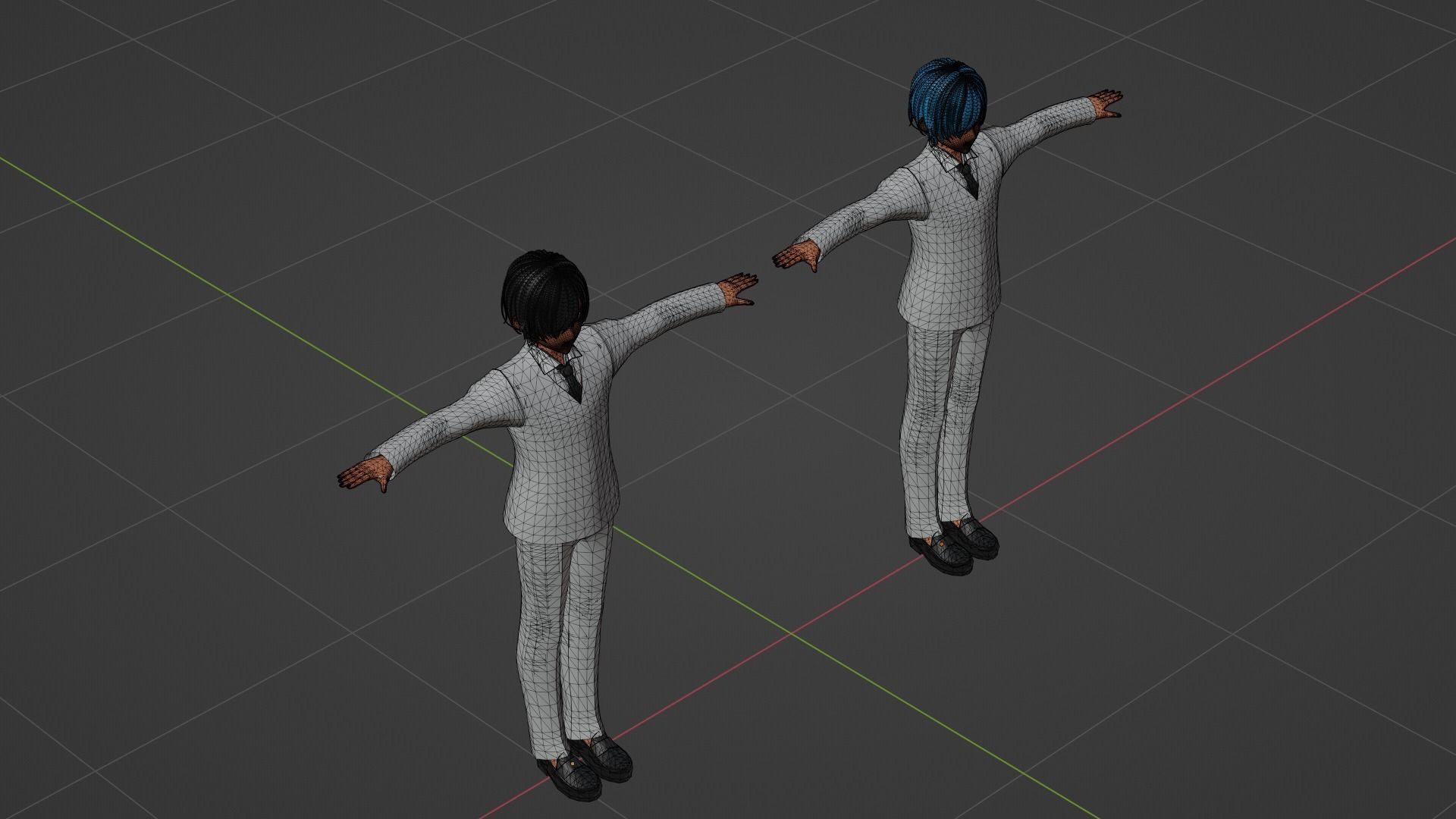 Jungkook - V - BTS Low-poly 3D model_7