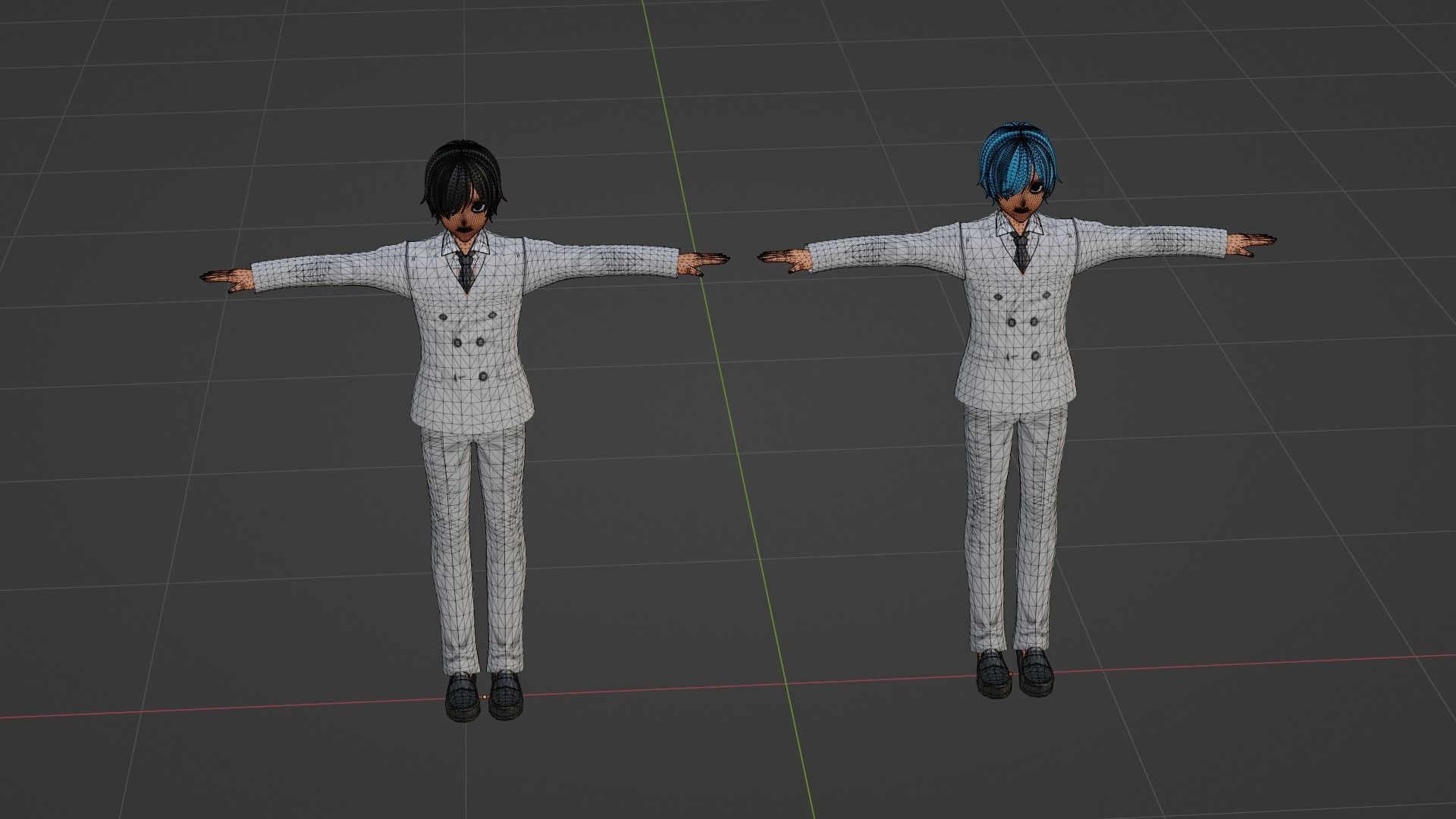 Jungkook - V - BTS Low-poly 3D model_8