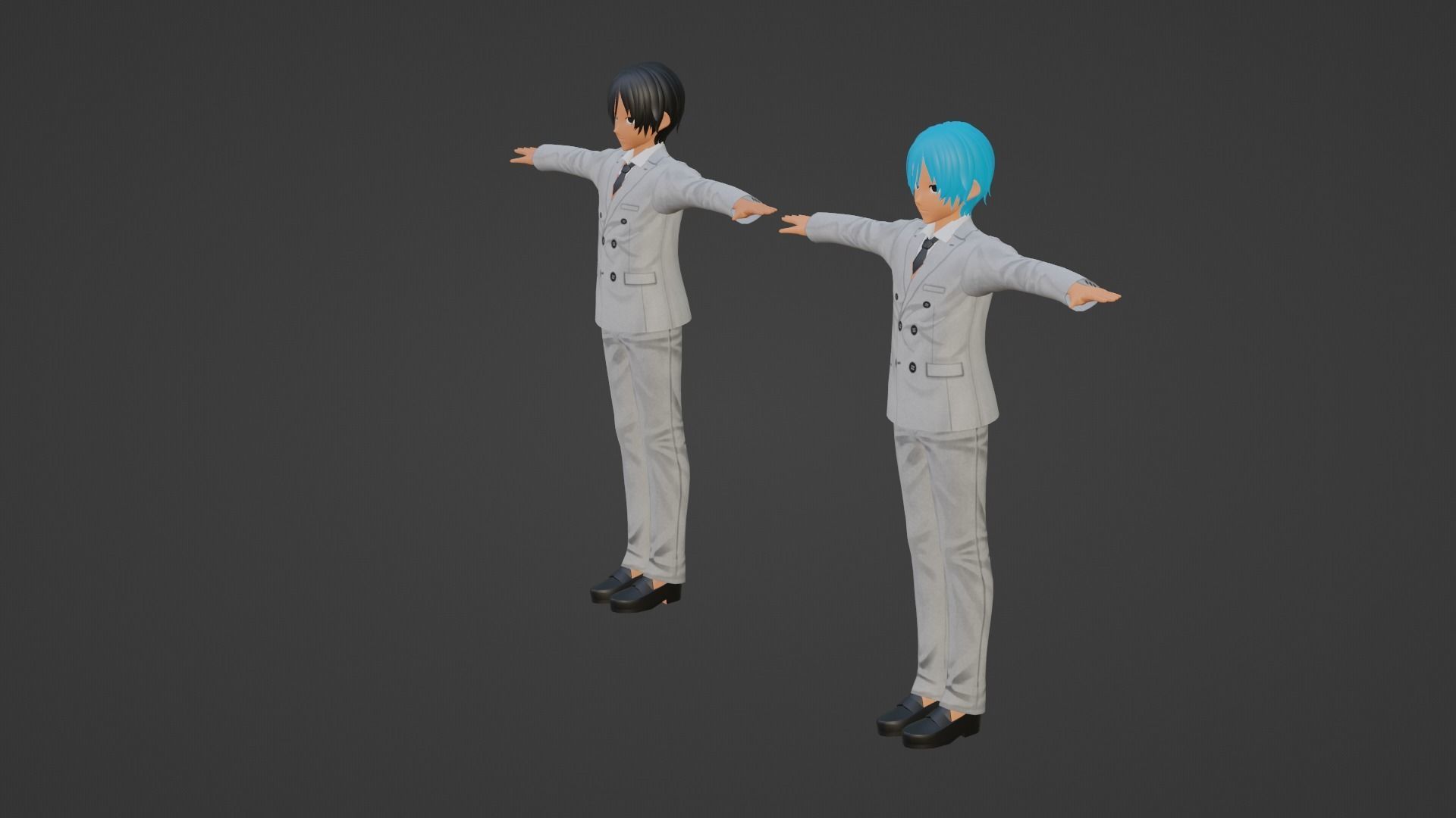Jungkook - V - BTS Low-poly 3D model_3