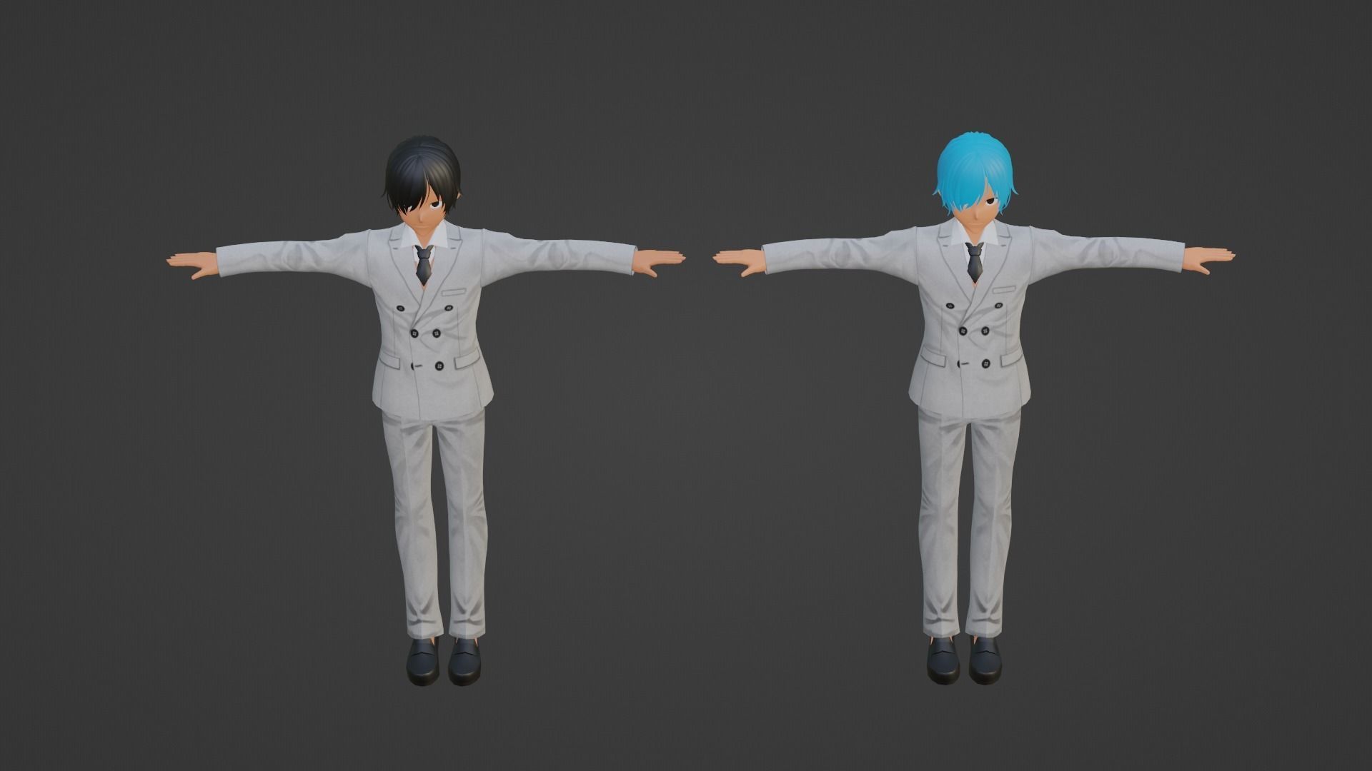 Jungkook - V - BTS Low-poly 3D model_1